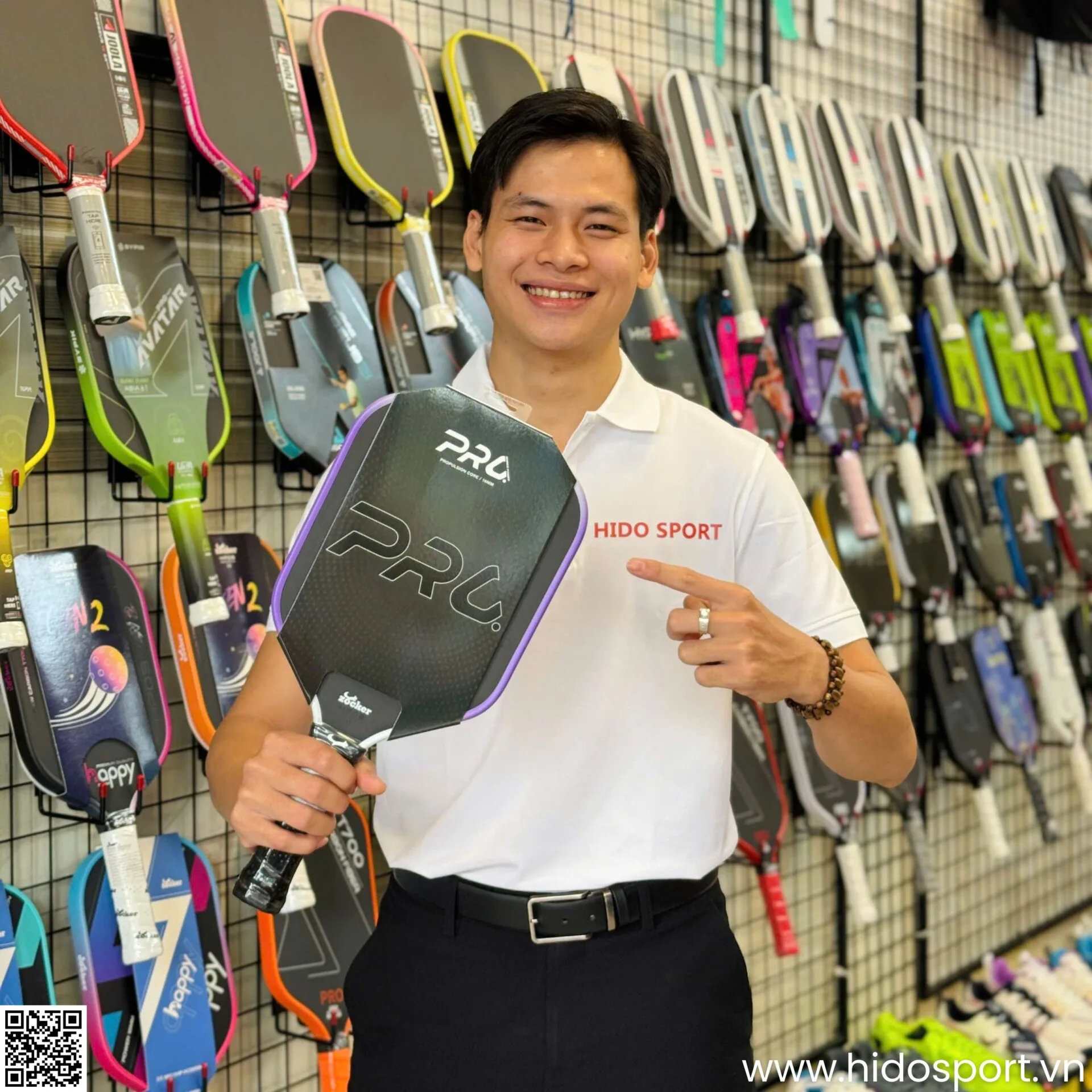 (TITLE)% vot Pickleball Zocker Hp06 Pro Series Power Chinh Hang Hinh Anh Thuc Te 14
