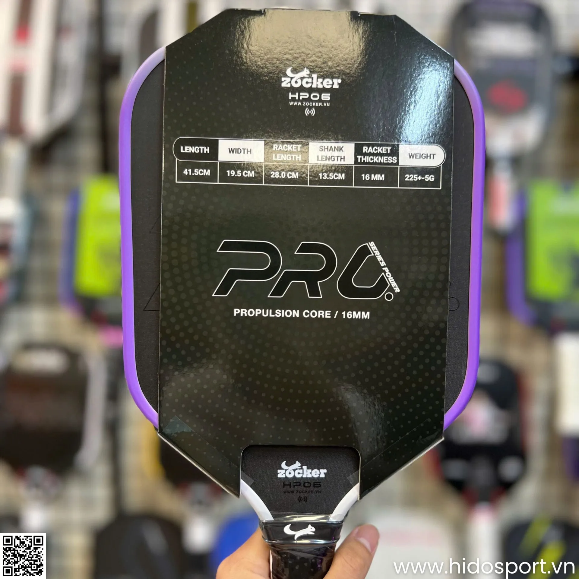 (TITLE)% 1vot Pickleball Zocker Hp06 Pro Series Power Chinh Hang Hinh Anh Thuc Te 17