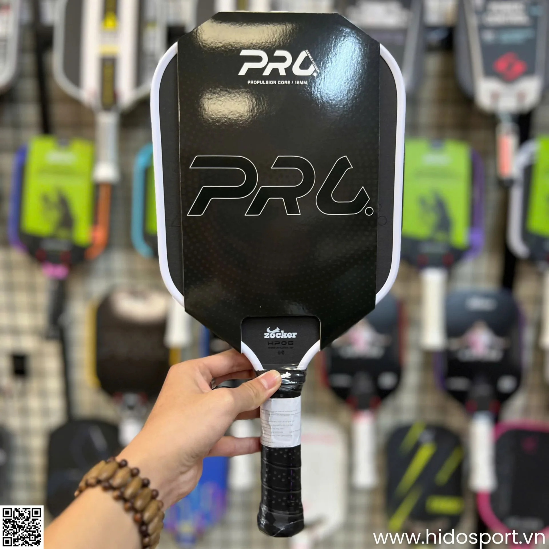 (TITLE)% vot Pickleball Zocker Hp06 Pro Series Power Chinh Hang Hinh Anh Thuc Te 21