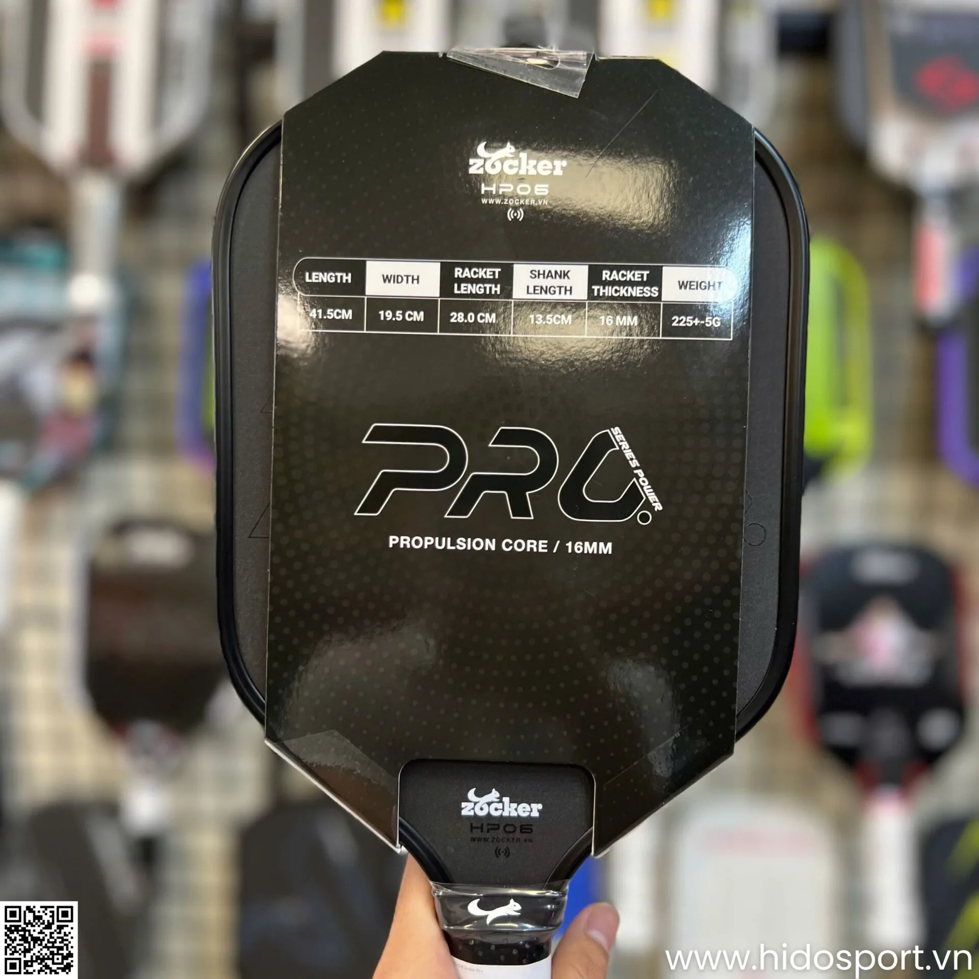 (TITLE)% 1vot Pickleball Zocker Hp06 Pro Series Power Chinh Hang Hinh Anh Thuc Te 29