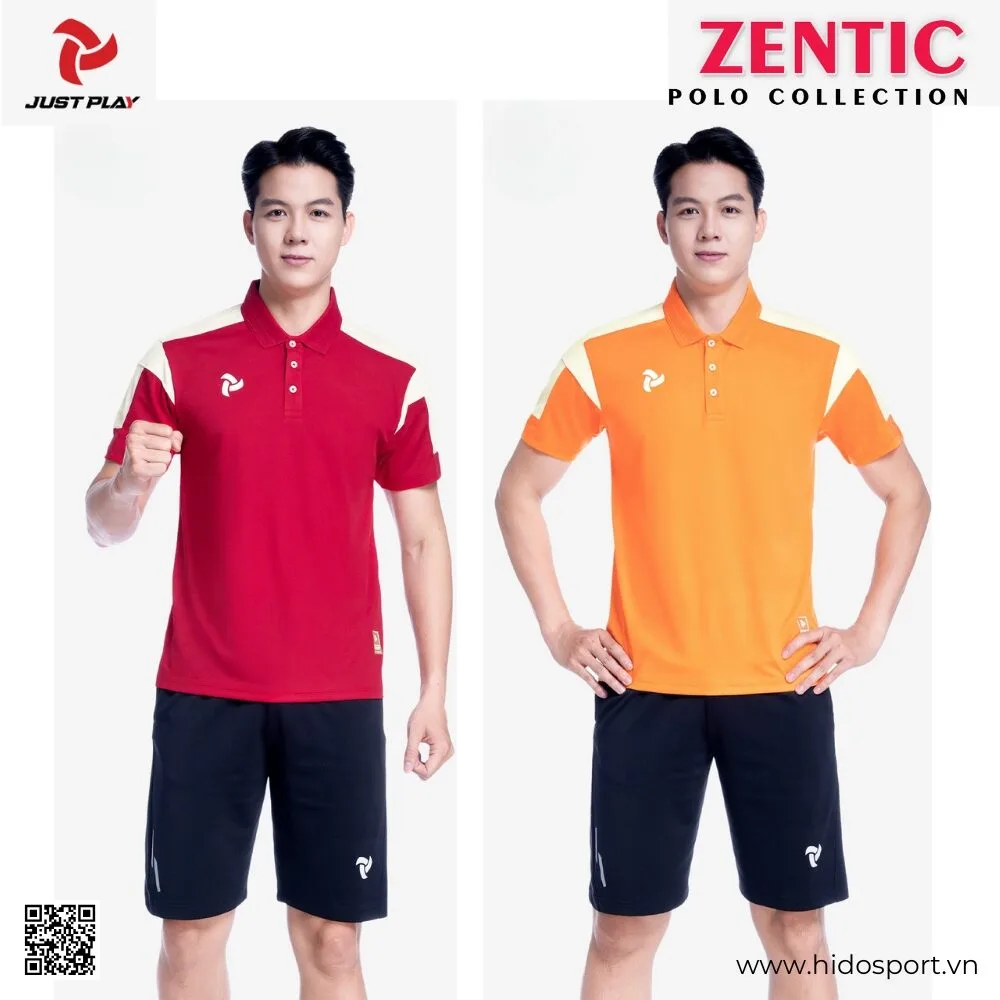 Áo Polo Thể Thao JUST PLAY ZENTIC Chính Hãng 2025 - HIDO SPORT
