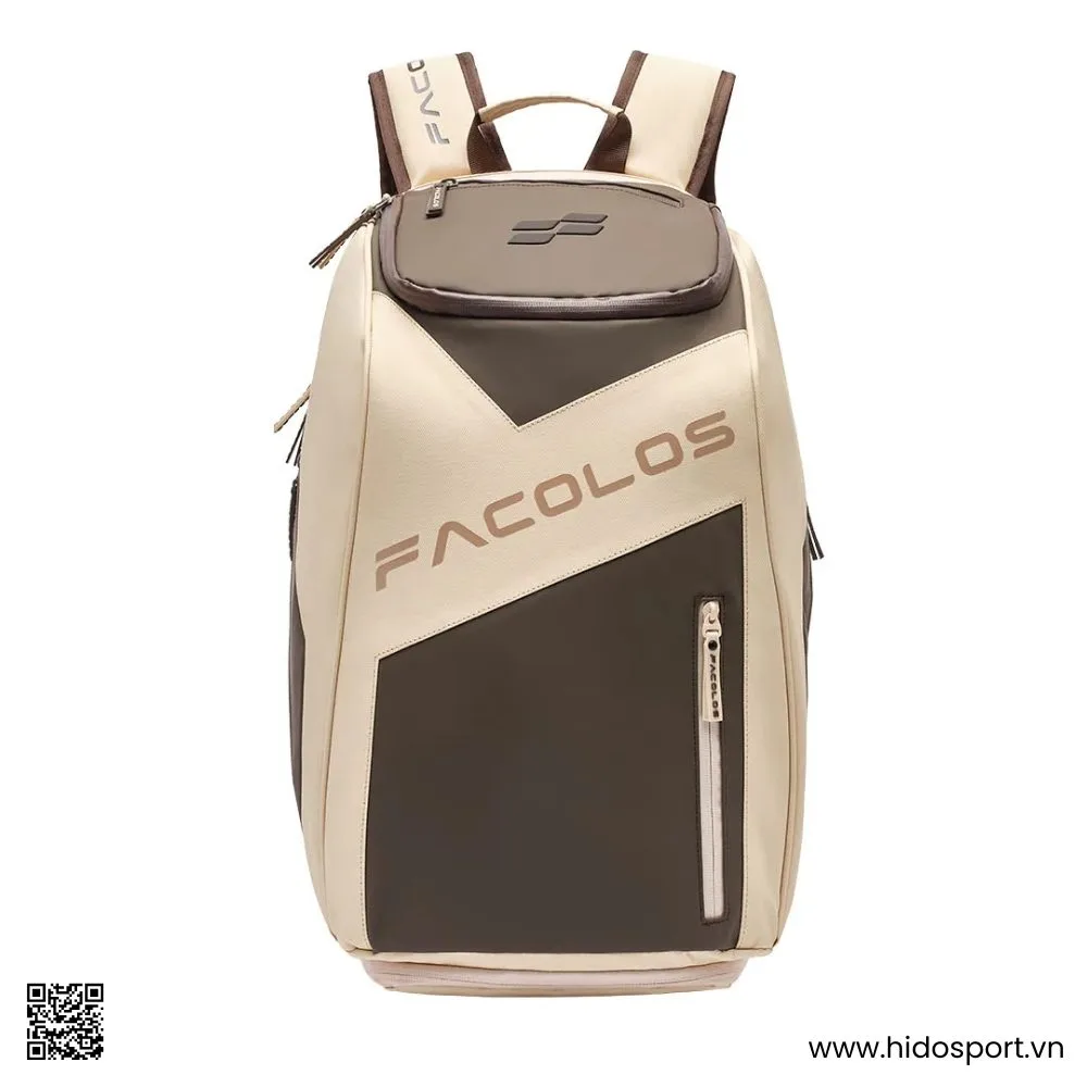 Balo Pickleball Facolos Smash Backpack Chính Hãng | New 5 Màu - Be