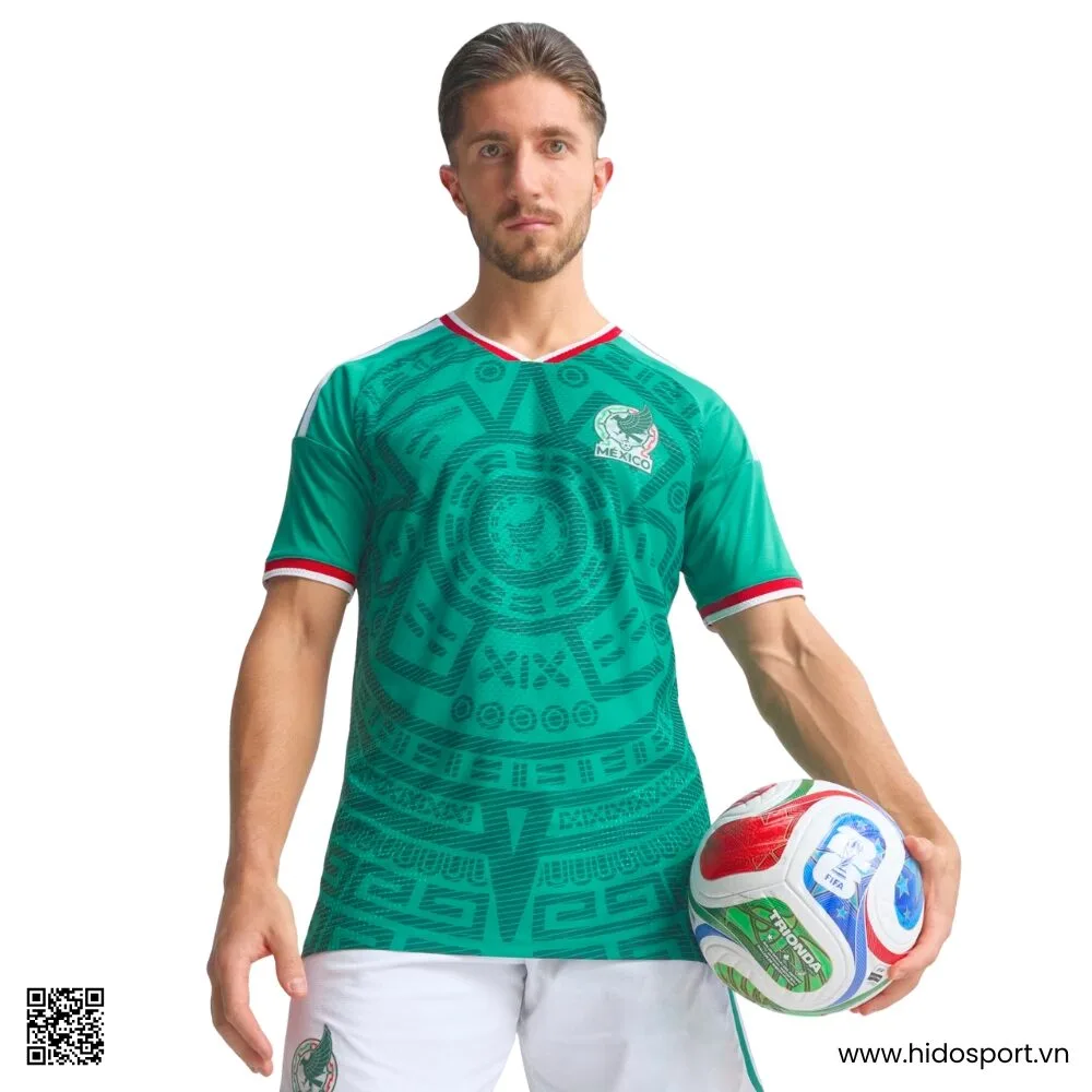Quần Áo Bóng Đá Mexico Sân Nhà World Cup 2026 - Màu Xanh Lá Cây - HIDO SPORT