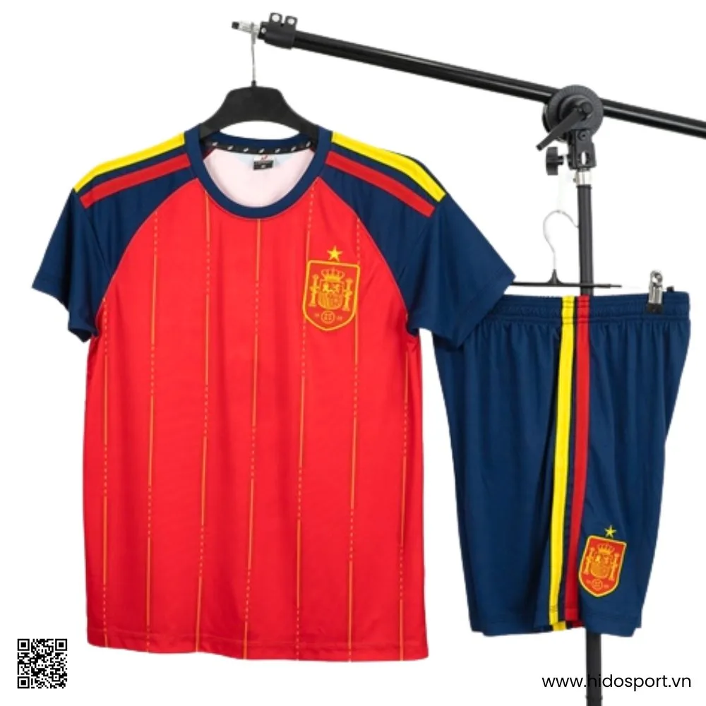 Quần Áo Bóng Đá Tây Ban Nha Sân Nhà World Cup 2026 - Màu Đỏ - HIDO SPORT