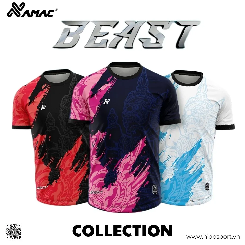 BST 8 MÀU - Quần Áo Bóng Đá Thiết Kế Chính Hãng AMAC BEAST 2025 - HIDO SPORT