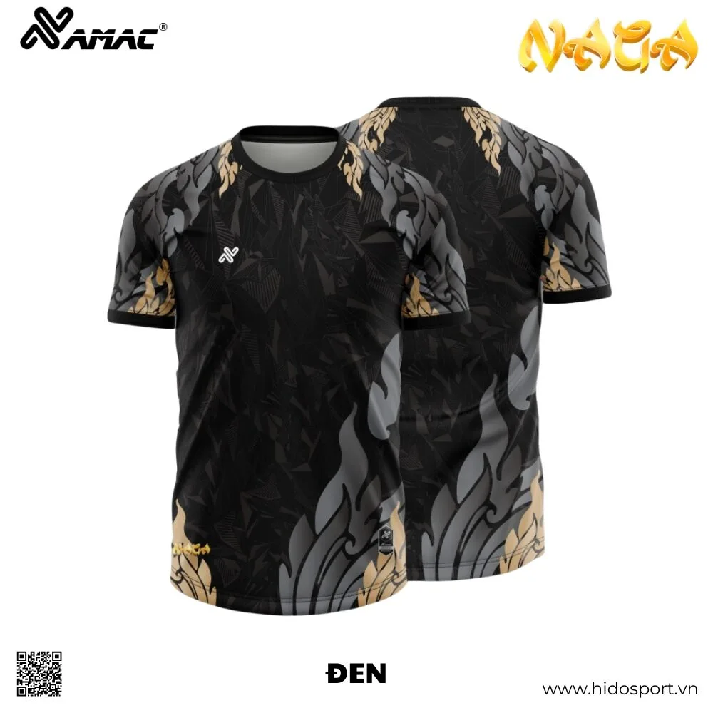 (TITLE)% BST 8 MÀU - Quần Áo Bóng Đá Thiết Kế Chính Hãng AMAC NAGA 2025 - Đen