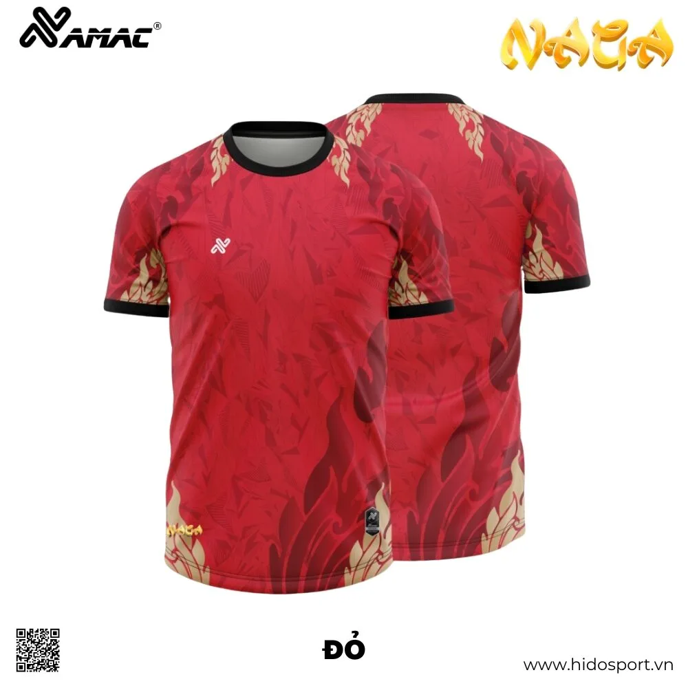 (TITLE)% BST 8 MÀU - Quần Áo Bóng Đá Thiết Kế Chính Hãng AMAC NAGA 2025 - Đỏ