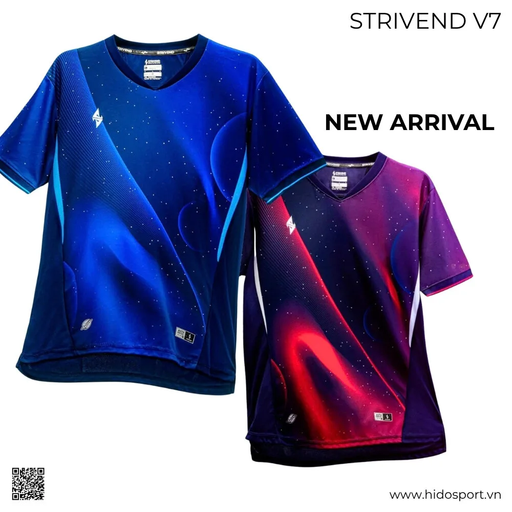 BST 4 MÀU - Quần Áo Bóng Đá Thiết Kế Chính Hãng Strivend V7 Galaxy 2025 - HIDO SPORT