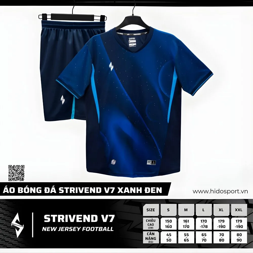 (TITLE)% BST 4 MÀU - Quần Áo Bóng Đá Thiết Kế Chính Hãng Strivend V7 Galaxy 2025 - Size