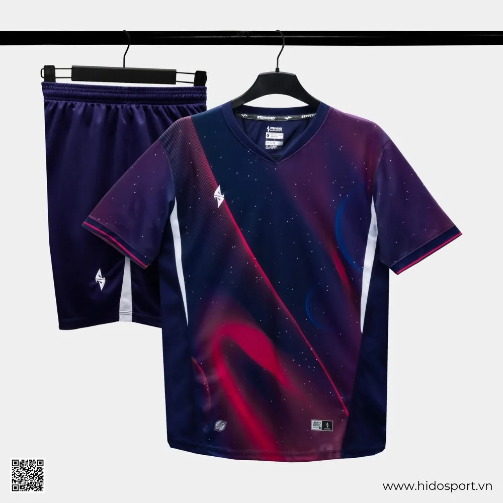 (TITLE)% BST 4 MÀU - Quần Áo Bóng Đá Thiết Kế Chính Hãng Strivend V7 Galaxy 2025 - Tím