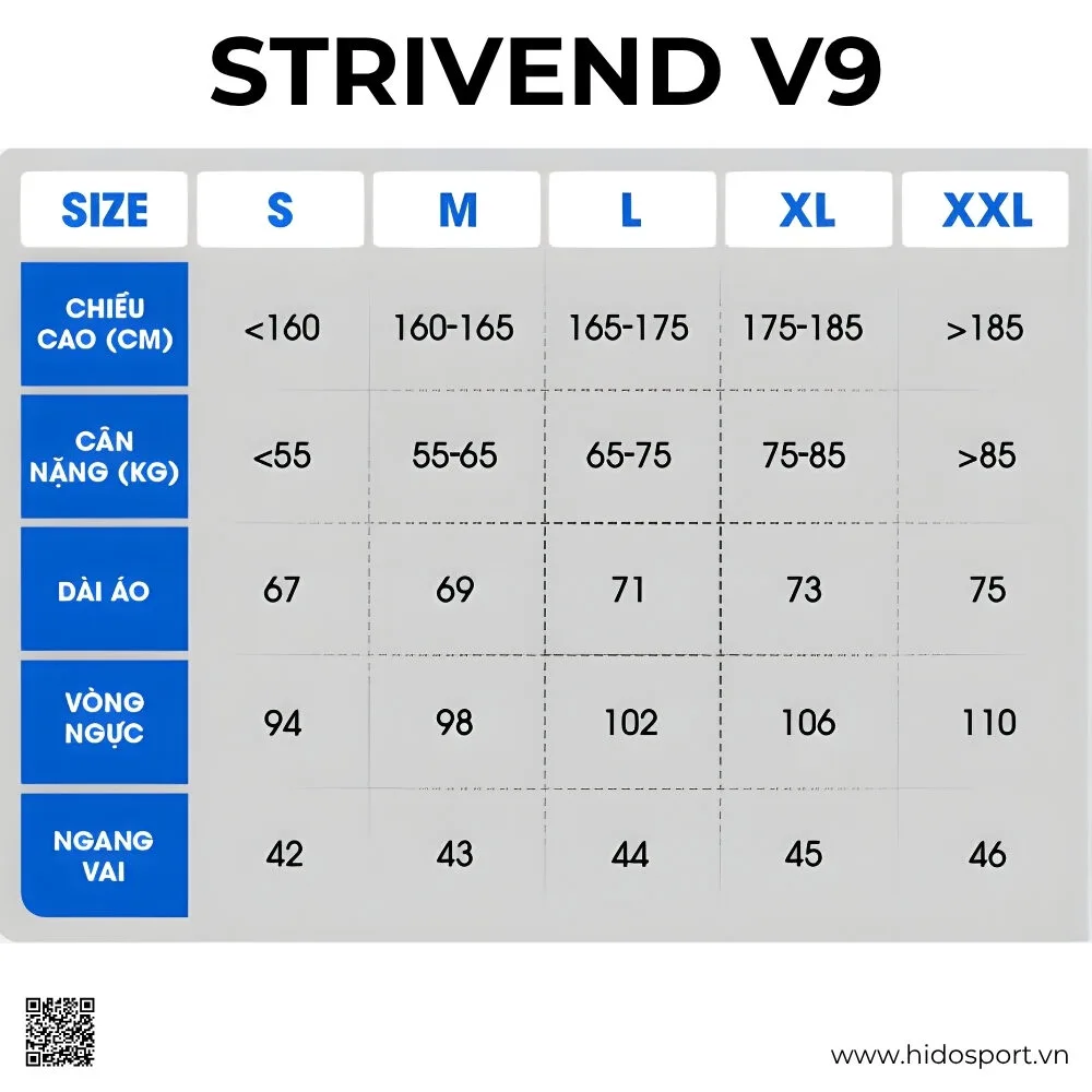(TITLE)% BST 6 MÀU - Quần Áo Bóng Đá Thiết Kế Chính Hãng Strivend V9 2025 - Size