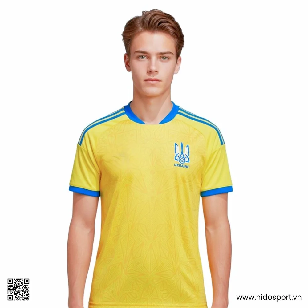 Quần Áo Bóng Đá Ukraina Sân Nhà World Cup 2026 - Màu Vàng - HIDO SPORT