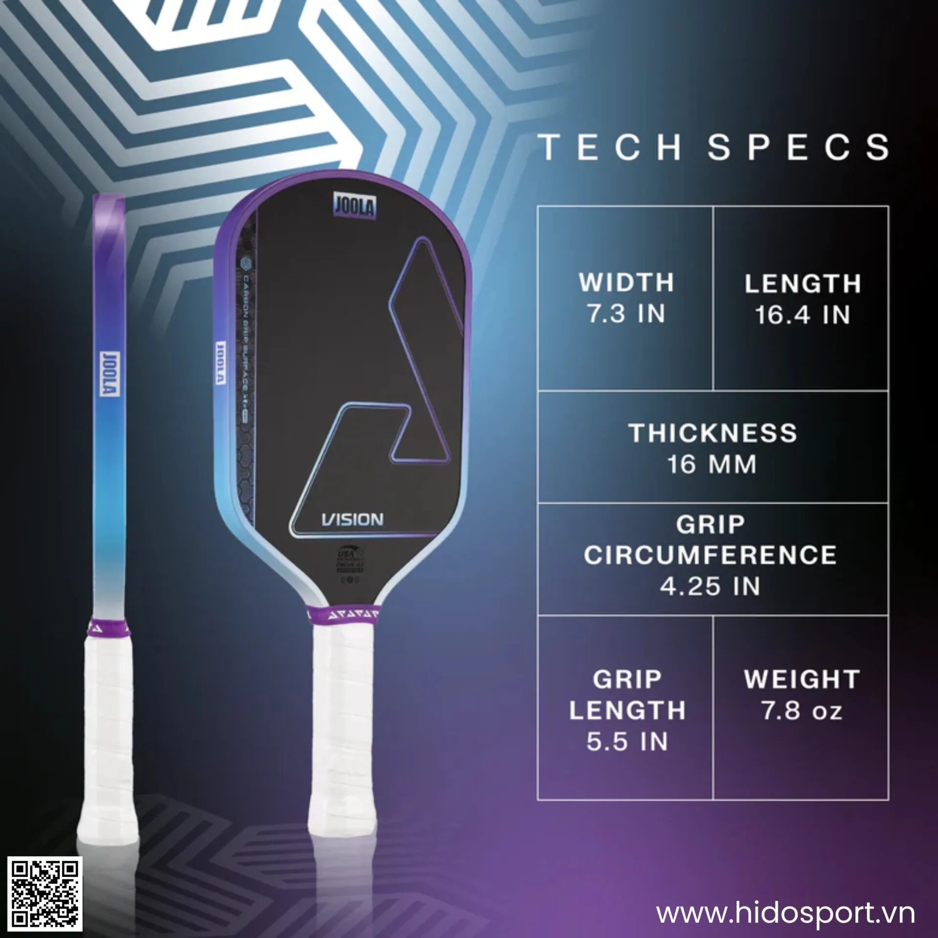 (TITLE)% Vot Pickleball Joola Heat Vision 16mm 05