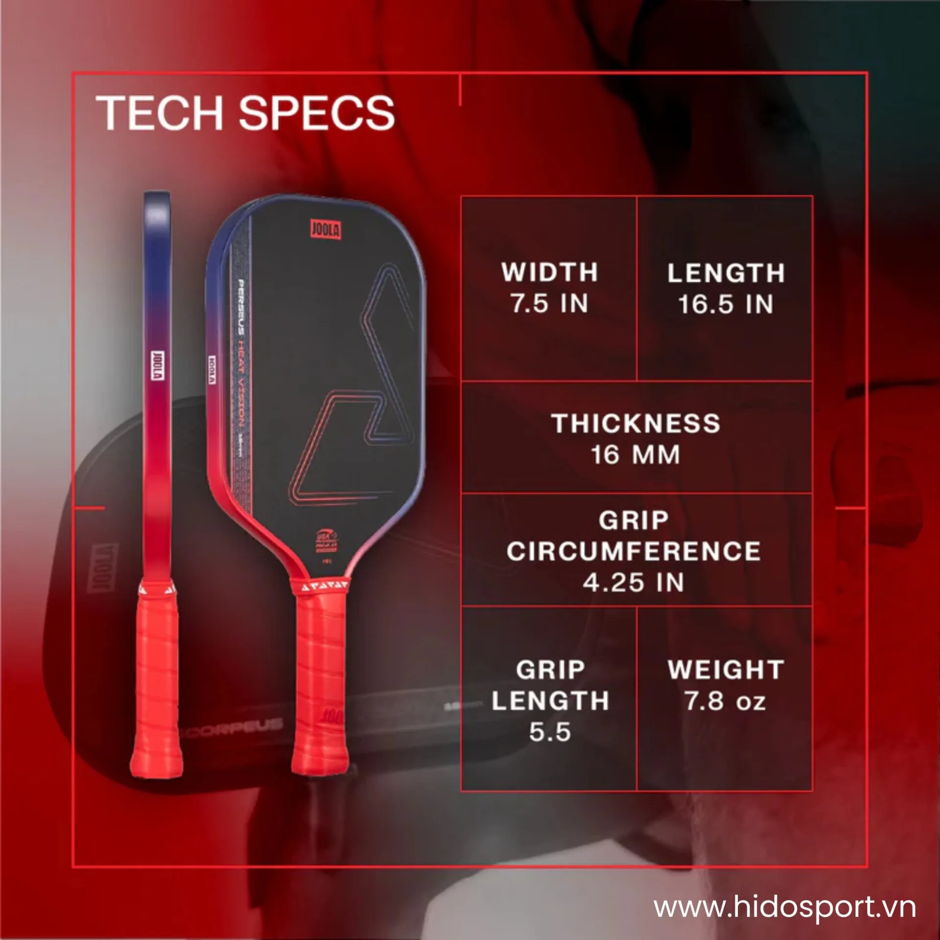 (TITLE)% Vot Pickleball Joola Heat Vision 16mm 11