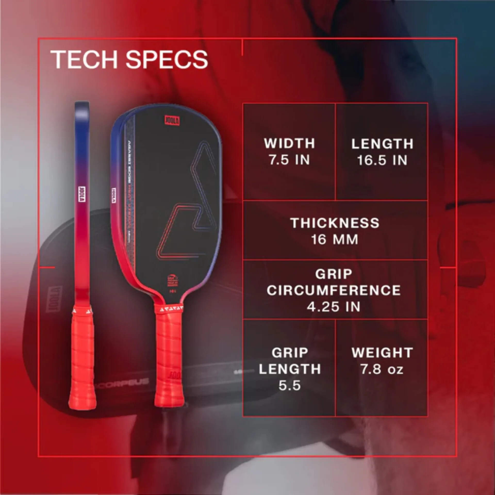 (TITLE)% Vot Pickleball Joola Heat Vision 16mm 23