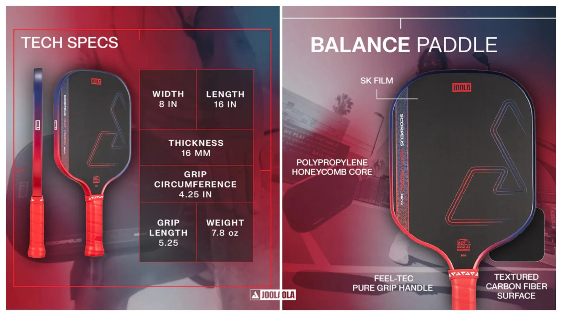 (TITLE)% Vot Pickleball Joola Heat Vision 16mm 31