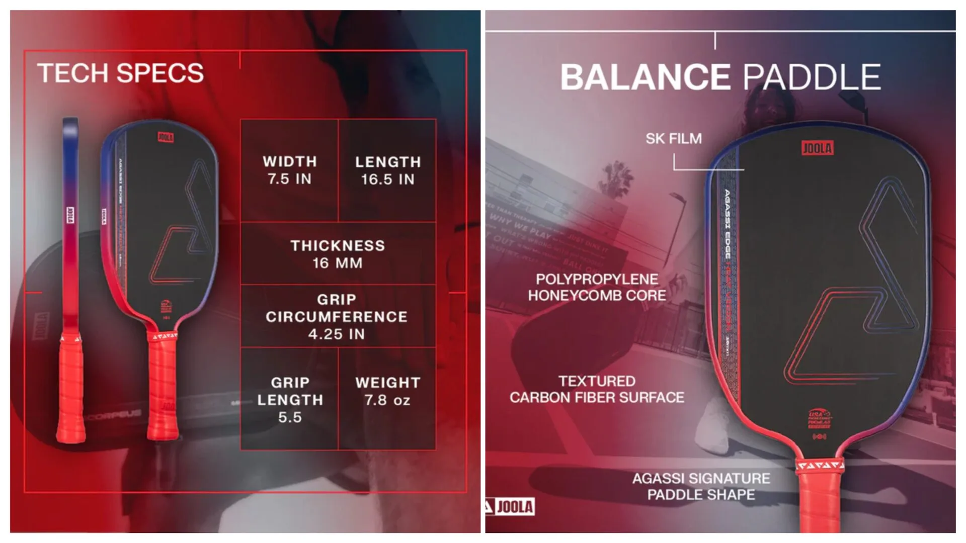 (TITLE)% Vot Pickleball Joola Heat Vision 16mm 32