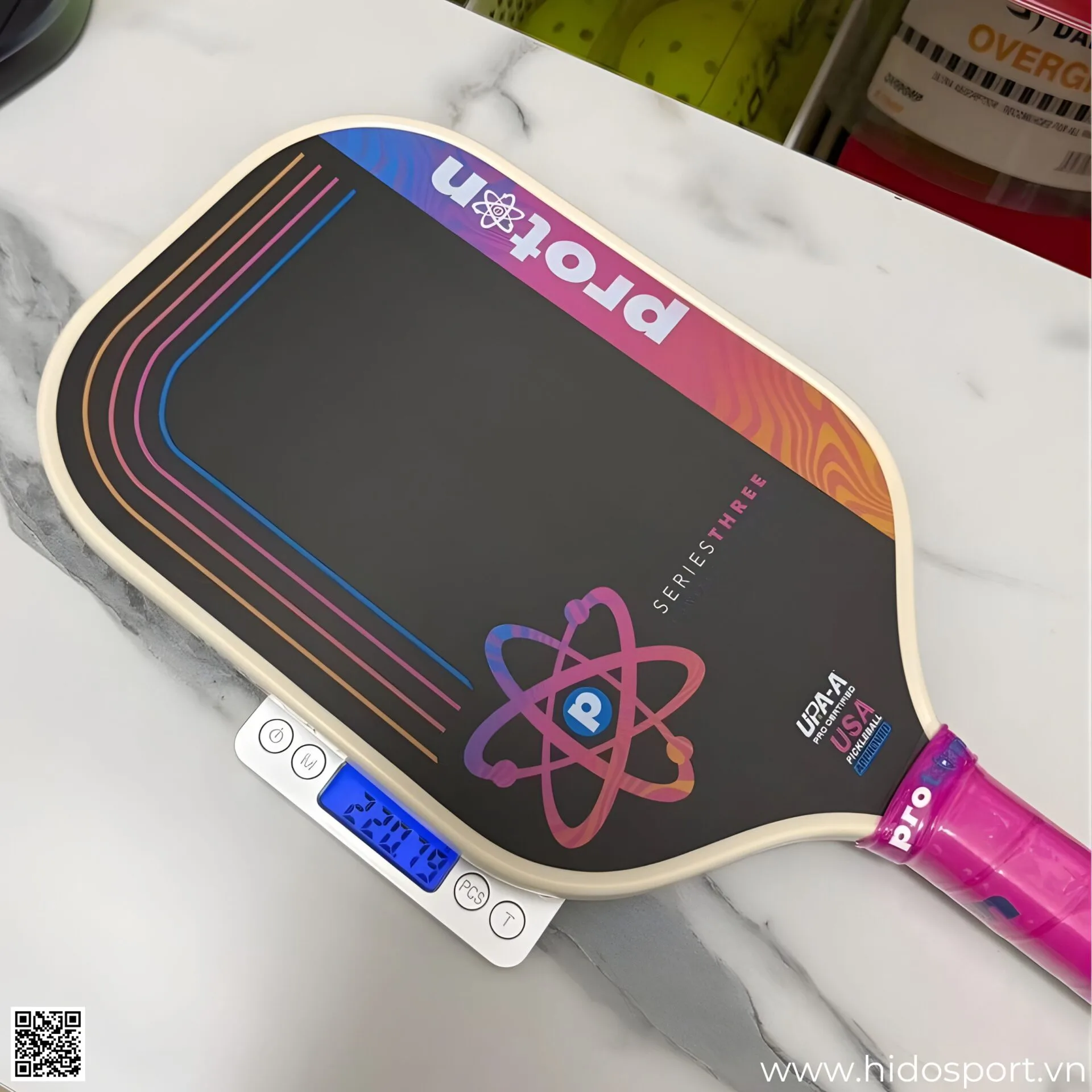 (TITLE)% Vot Pickleball Proton Flamingo Elongated 13mm Limited Edition Hinh Anh 002