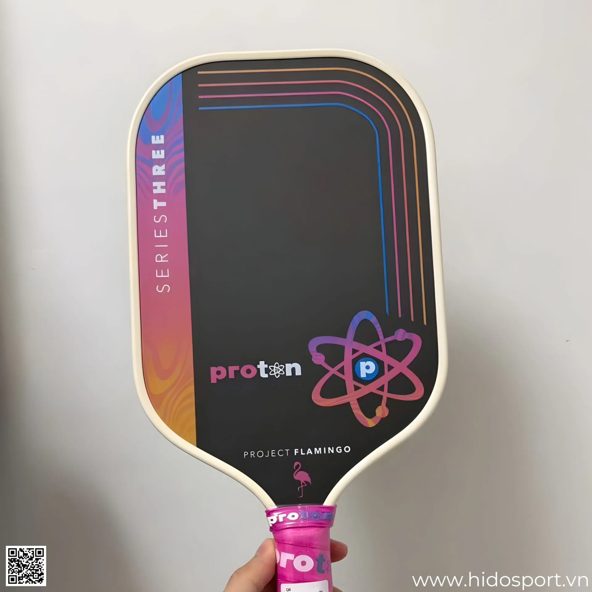 (TITLE)% Vot Pickleball Proton Flamingo Elongated 13mm Limited Edition Hinh Anh 006