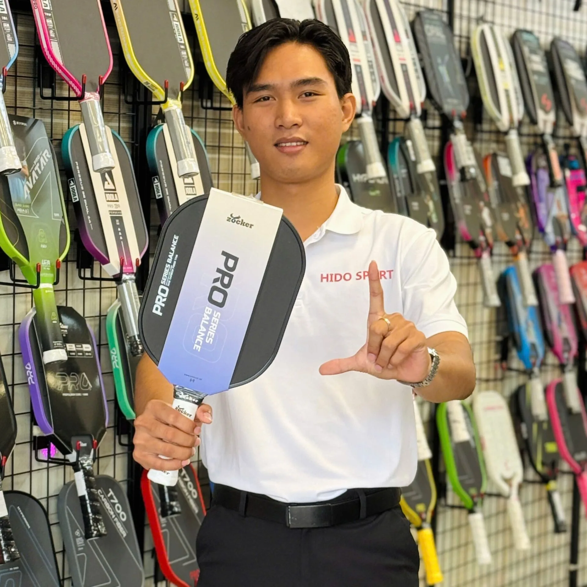 Vot Pickleball Zocker Happy Hp07 Pro Series Balance Hinh Anh Thuc Te 001