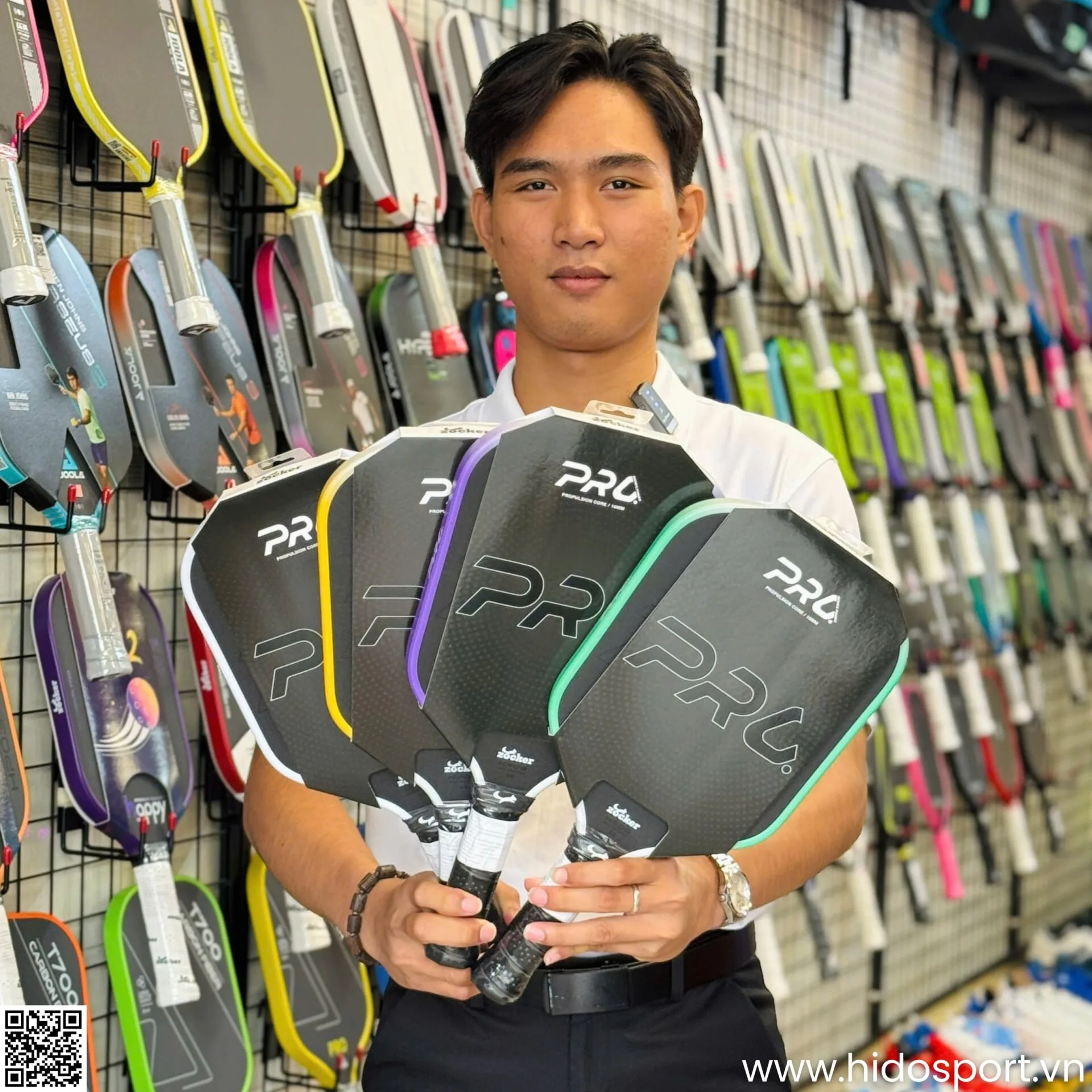 Vot Pickleball Zocker Hp06 Pro Series Power Chinh Hang Hinh Anh Thuc Te 01