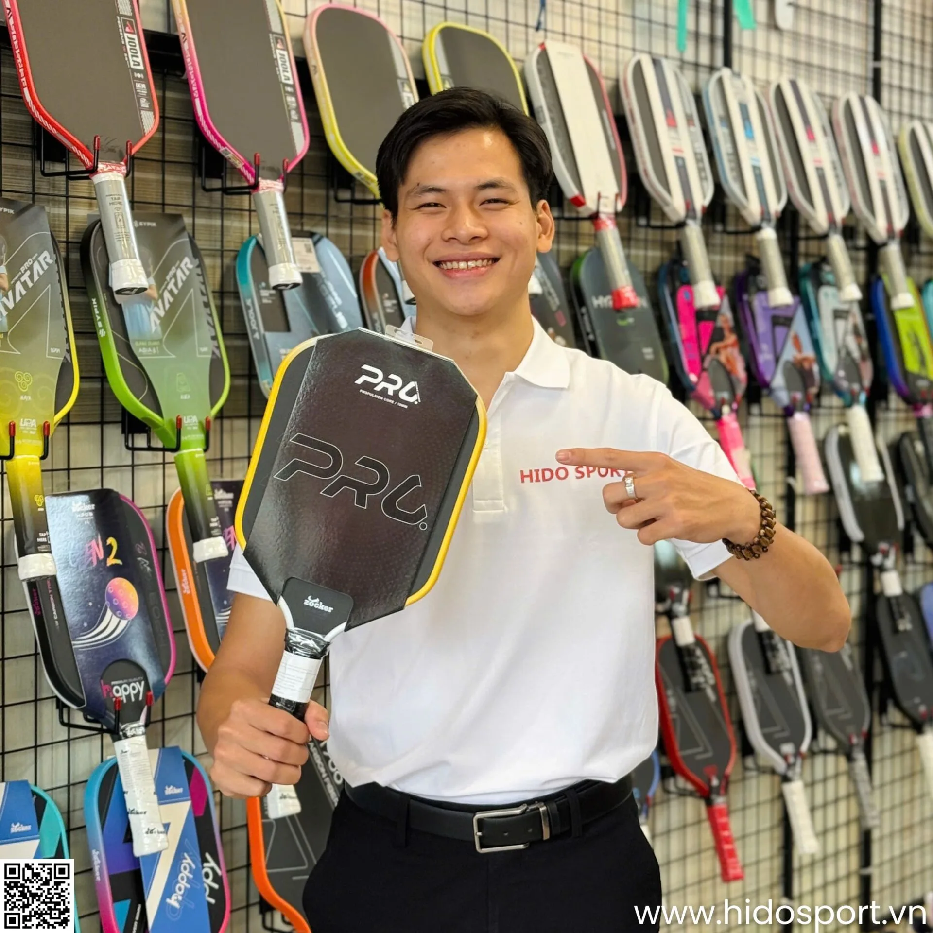 (TITLE)% Vot Pickleball Zocker Hp06 Pro Series Power Chinh Hang Hinh Anh Thuc Te 02