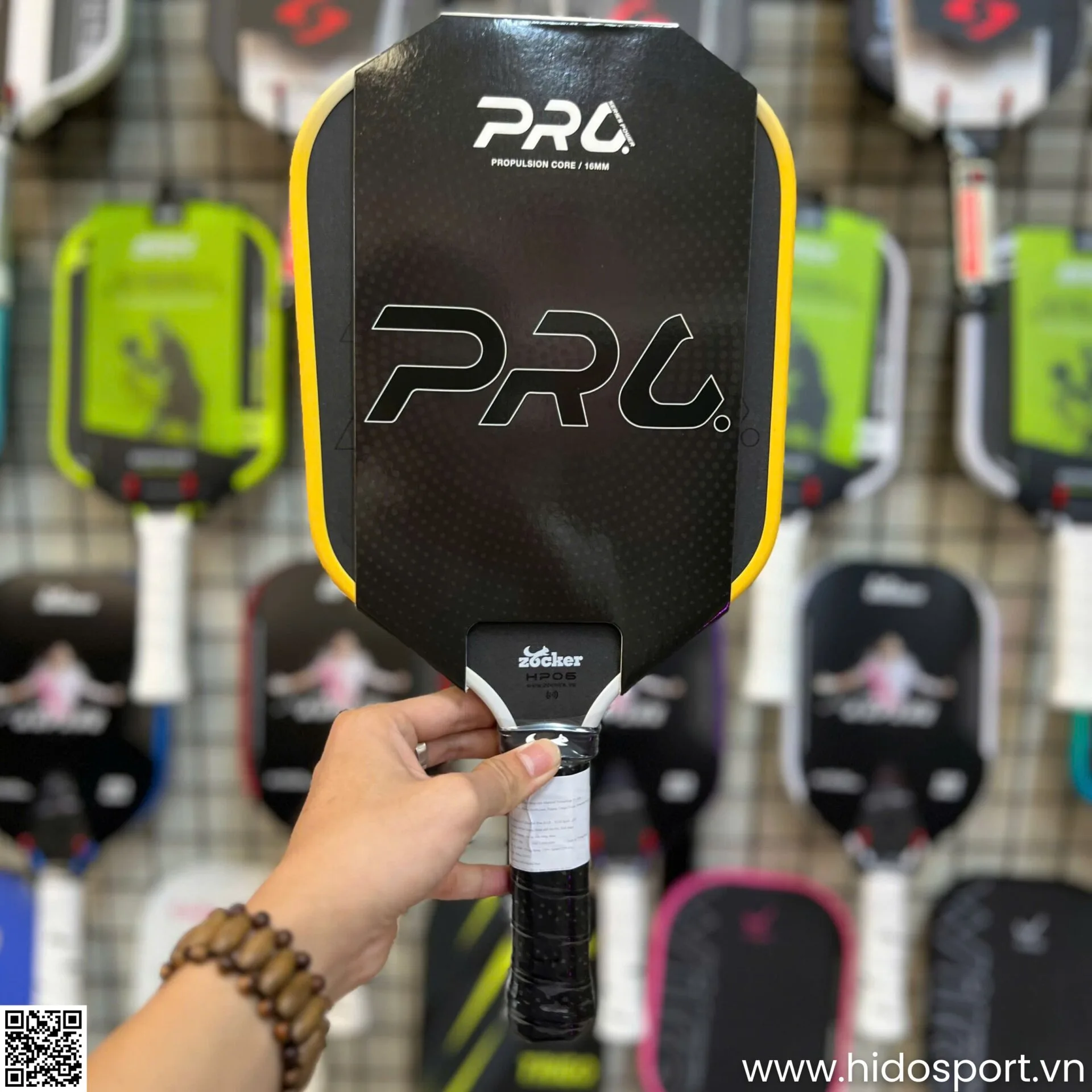 (TITLE)% Vot Pickleball Zocker Hp06 Pro Series Power Chinh Hang Hinh Anh Thuc Te 03