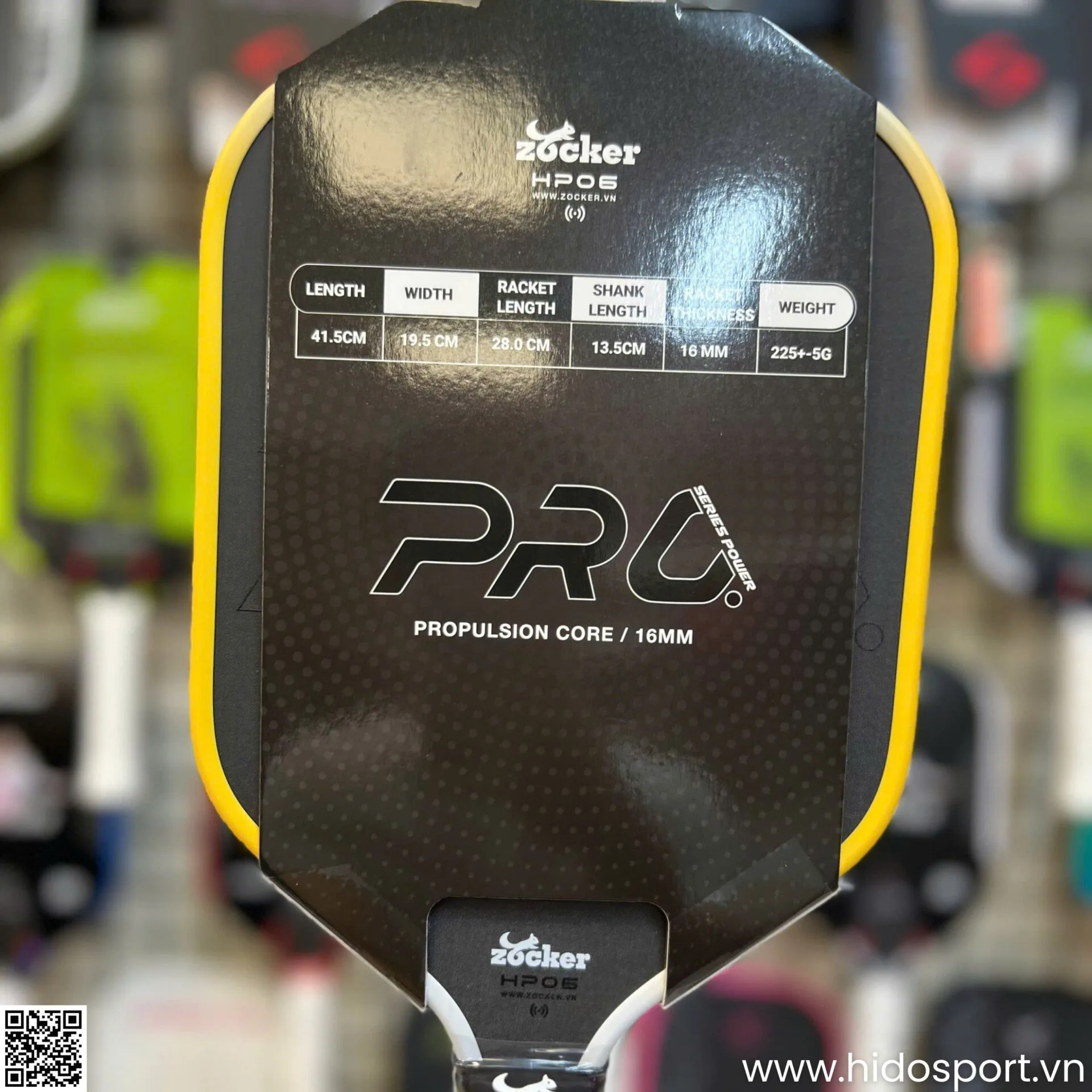 (TITLE)% Vot Pickleball Zocker Hp06 Pro Series Power Chinh Hang Hinh Anh Thuc Te 05