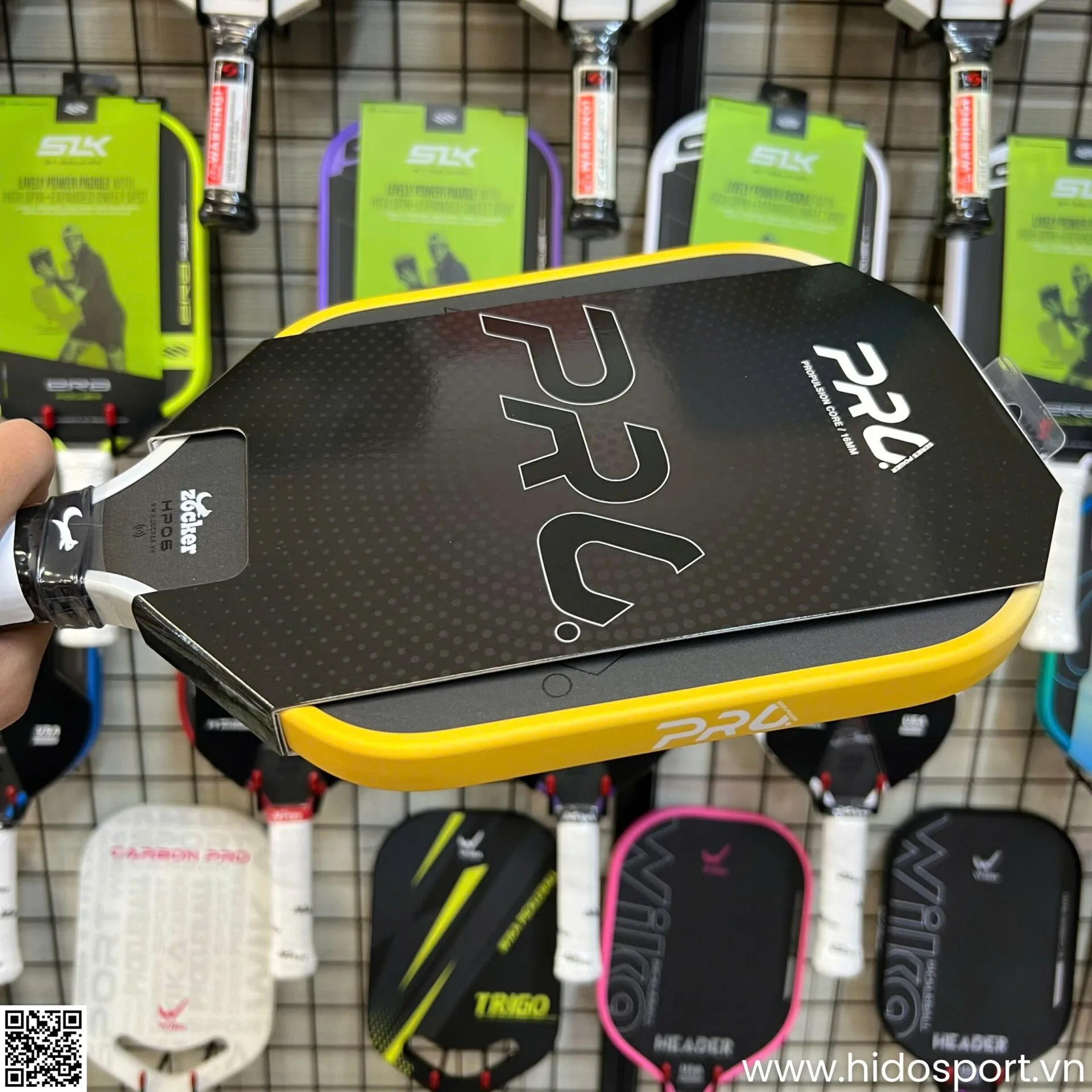 (TITLE)% Vot Pickleball Zocker Hp06 Pro Series Power Chinh Hang Hinh Anh Thuc Te 06