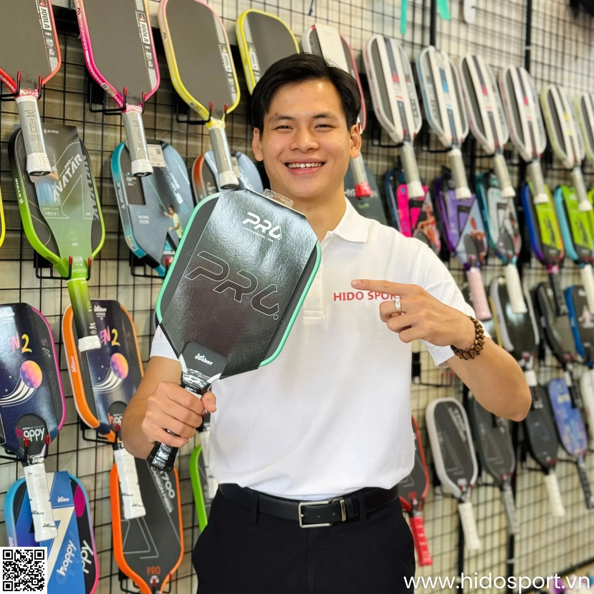 (TITLE)% Vot Pickleball Zocker Hp06 Pro Series Power Chinh Hang Hinh Anh Thuc Te 08