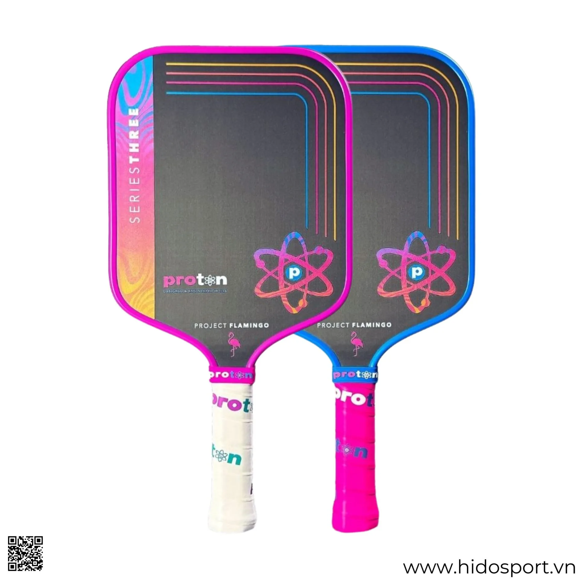 Vot Proton Flamingo 15mm Widebody Xanh Hong Hinh 01