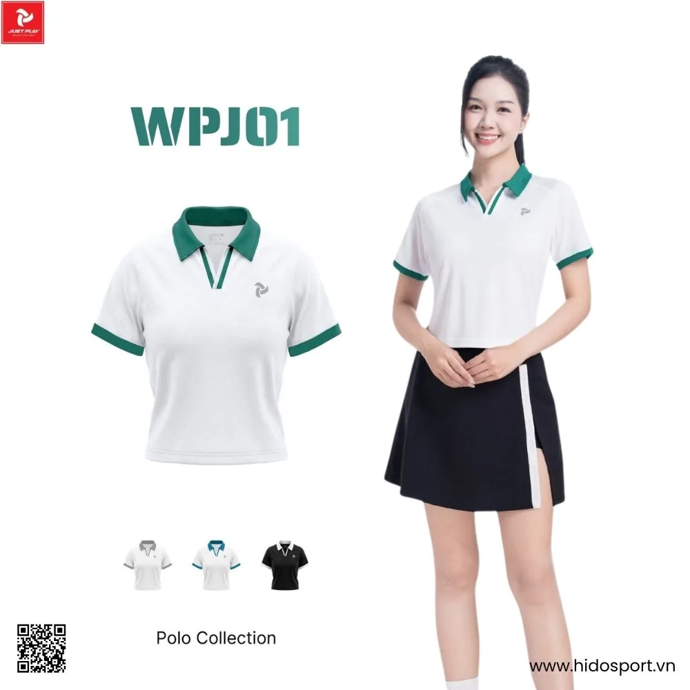 Áo Polo Thể Thao Nữ JUST PLAY WPJ01 Chính Hãng 2025 - HIDO SPORT