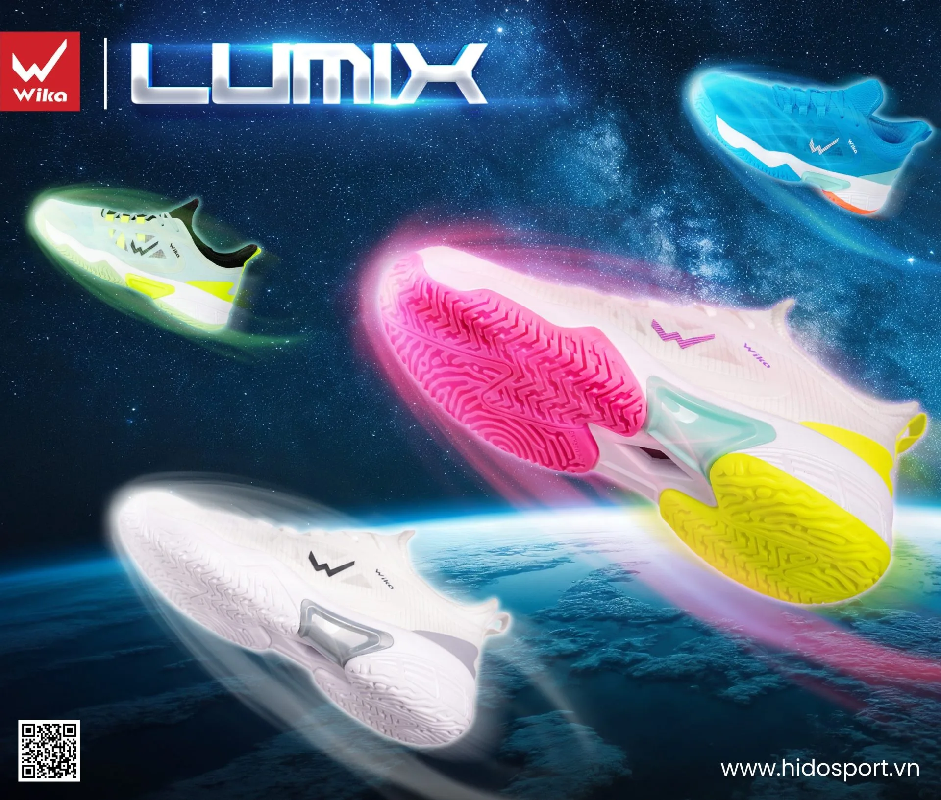 Giày Pickleball Quang Dương Wika Lumix Chính Hãng | BST 4 Màu - 1