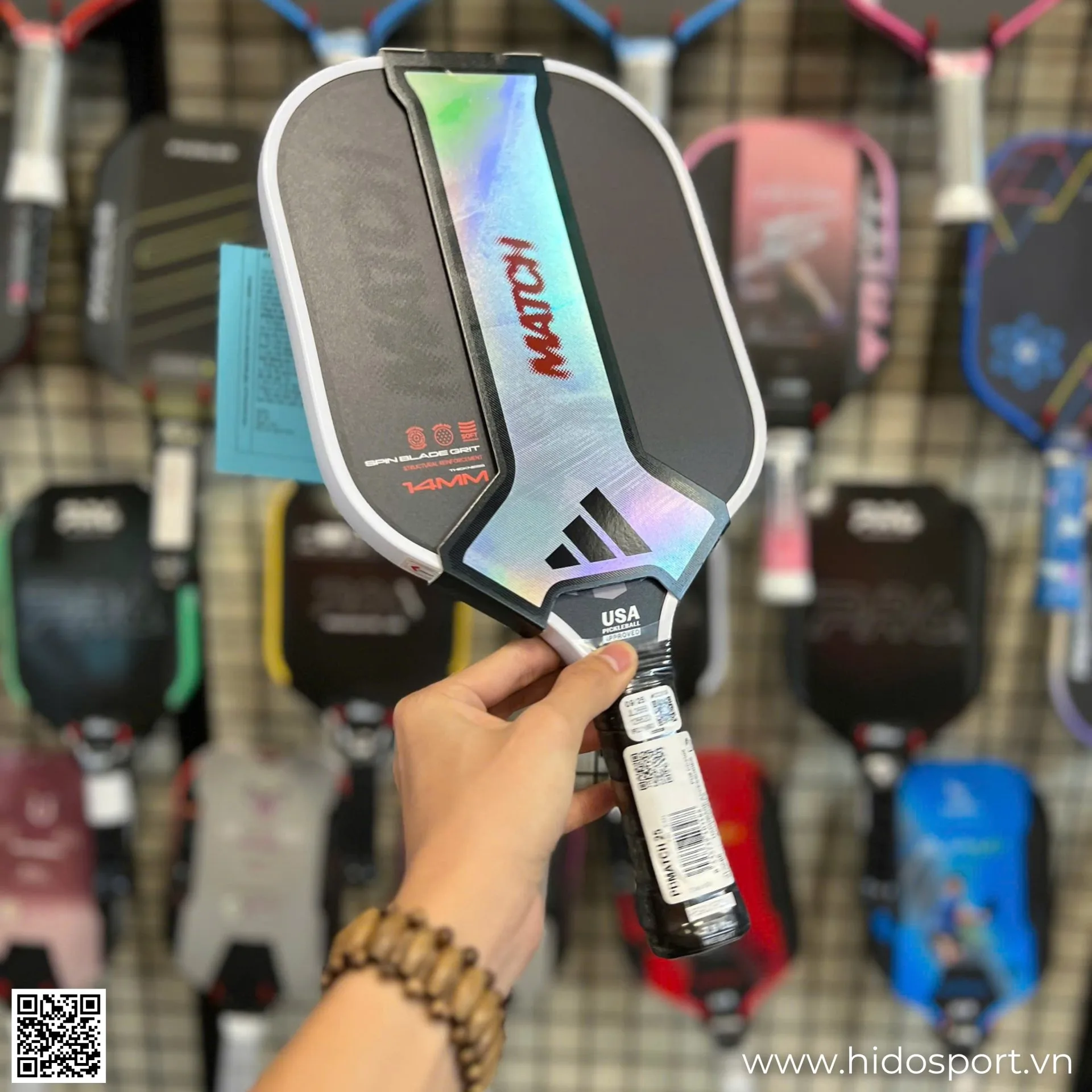 Vot Pickleball Adidas Match 14mm Chinh Hang 2025 02