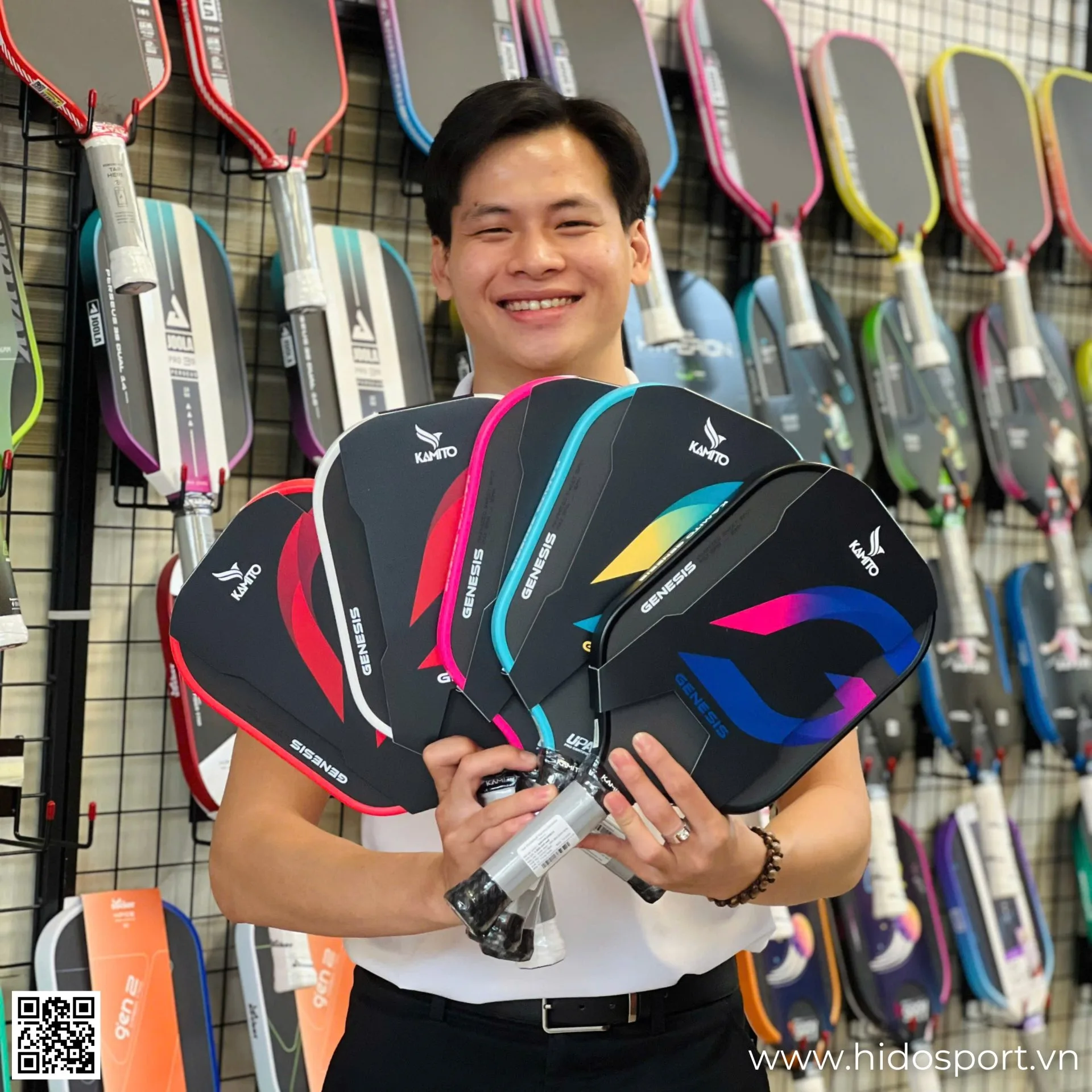 Vot Pickleball Kamito Genesis X Le Xuan Duc 16mm 228gr 01