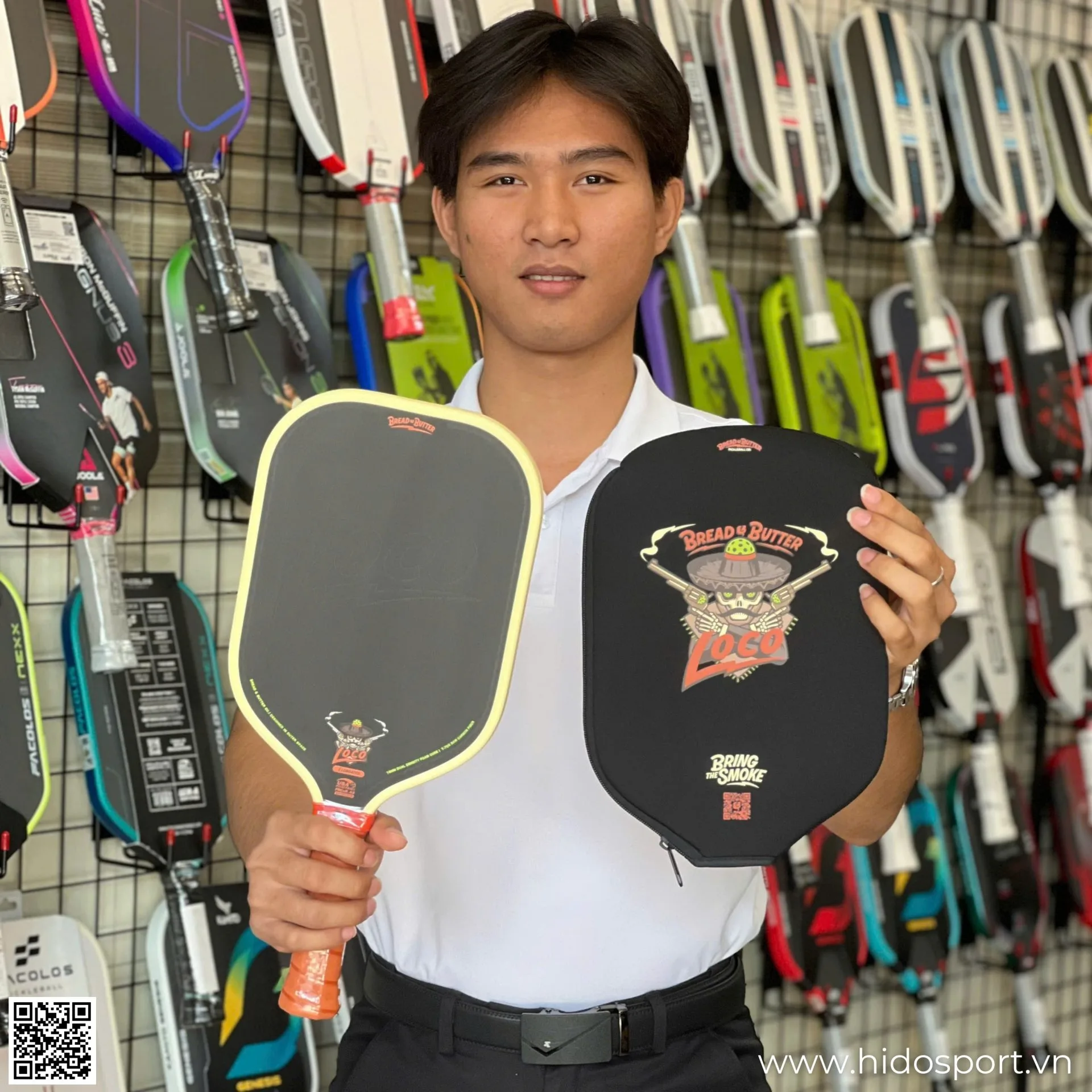 Vợt Pickleball Bread & Butter Loco 16mm Lõi Foam