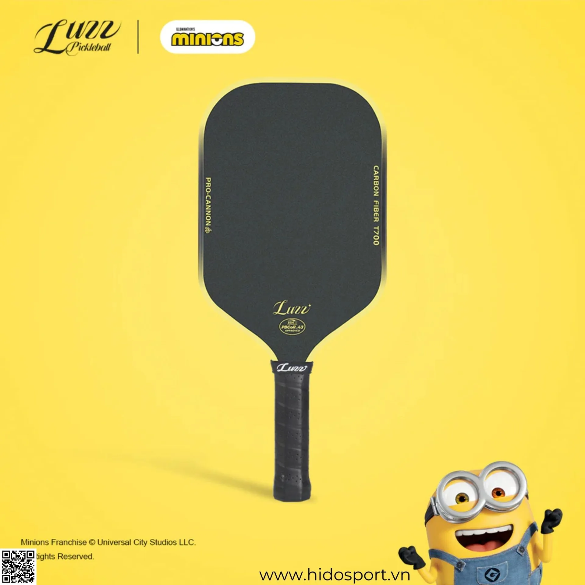 Vot Pickleball Luzz Minions Cannon Edition Hinh Anh 001