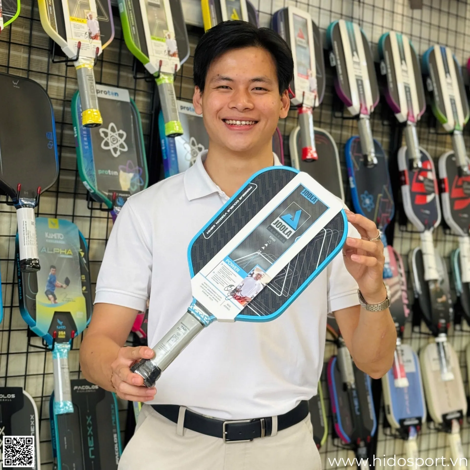 Vot Pickleball Joola Double Vision Chinh Hang Hinh Anh Perseus Blue 001