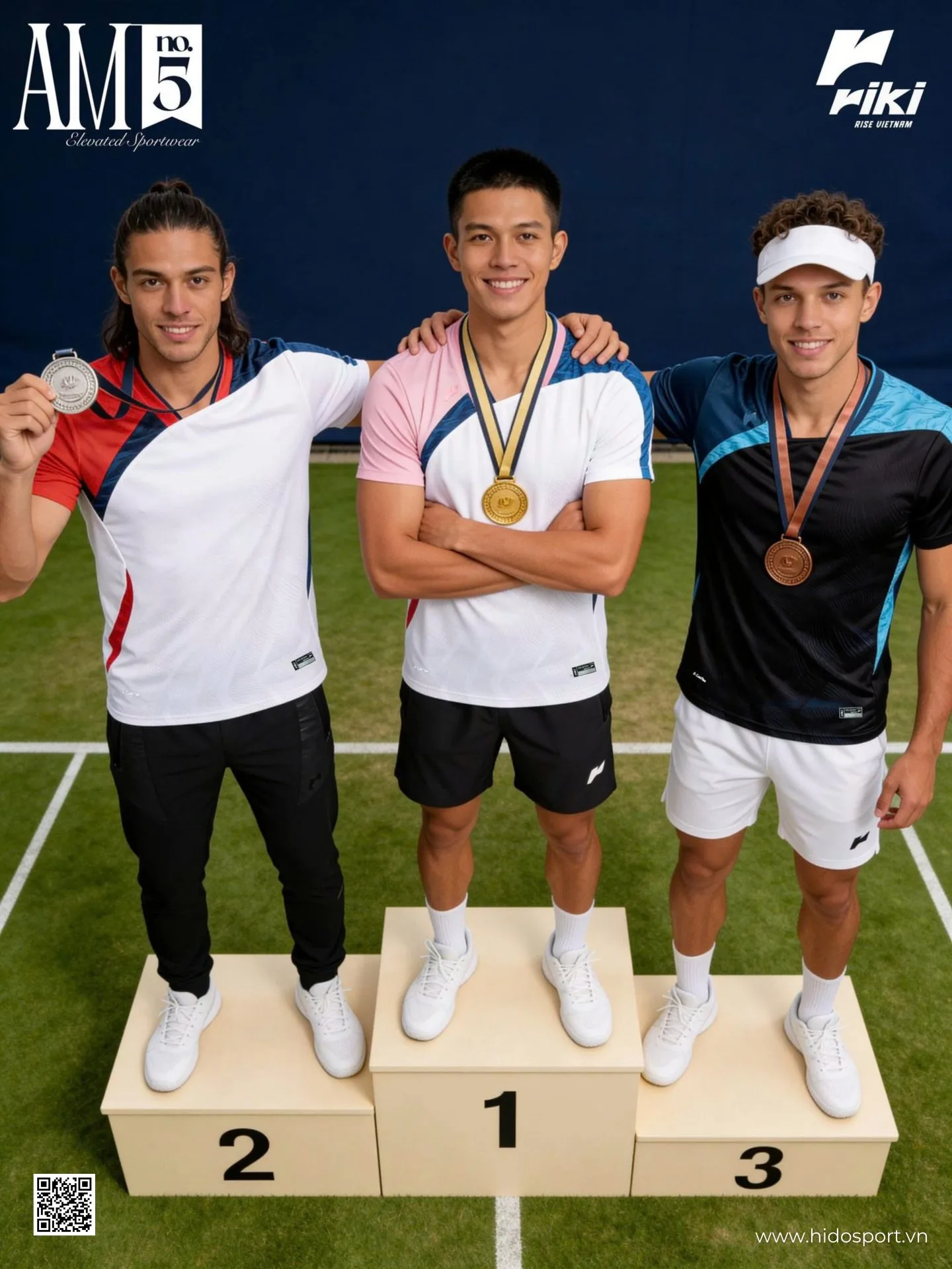 Áo Pickleball Nam Nữ RIKI AM05 Chính Hãng 2026 – BST 3 Màu - 1