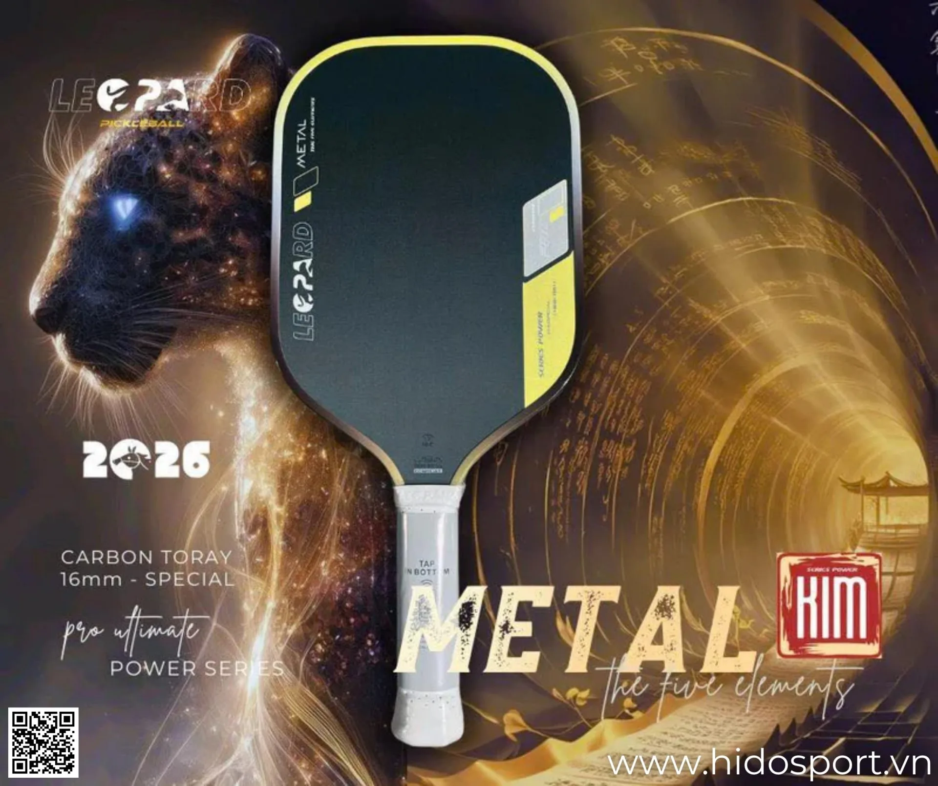 Vot Pickleball Leopard Power Series Ngu Hanh 2026 05