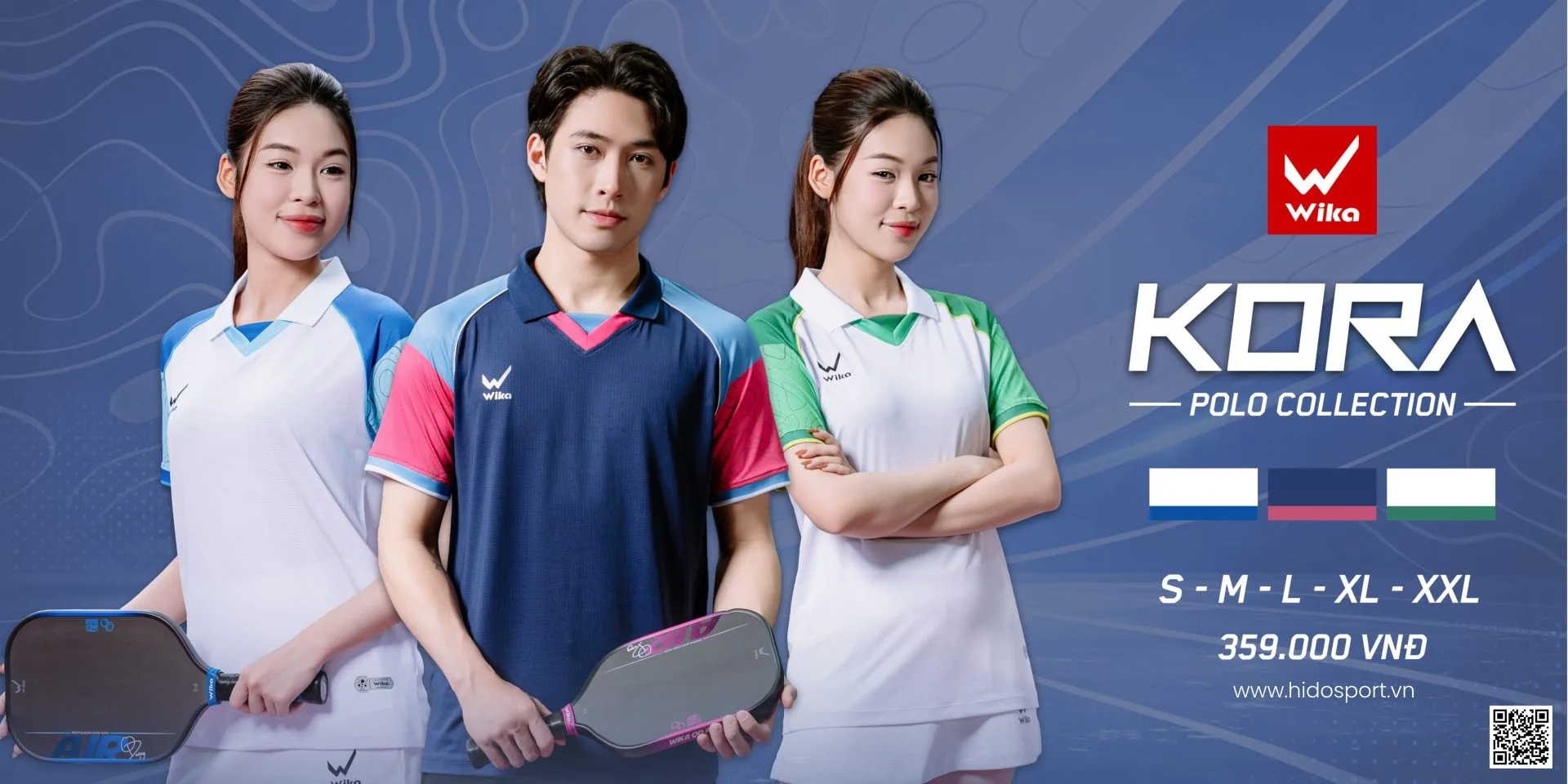 Áo Pickleball Nam Nữ Wika Kora Chính Hãng 2026 - BST 3 Màu - 1