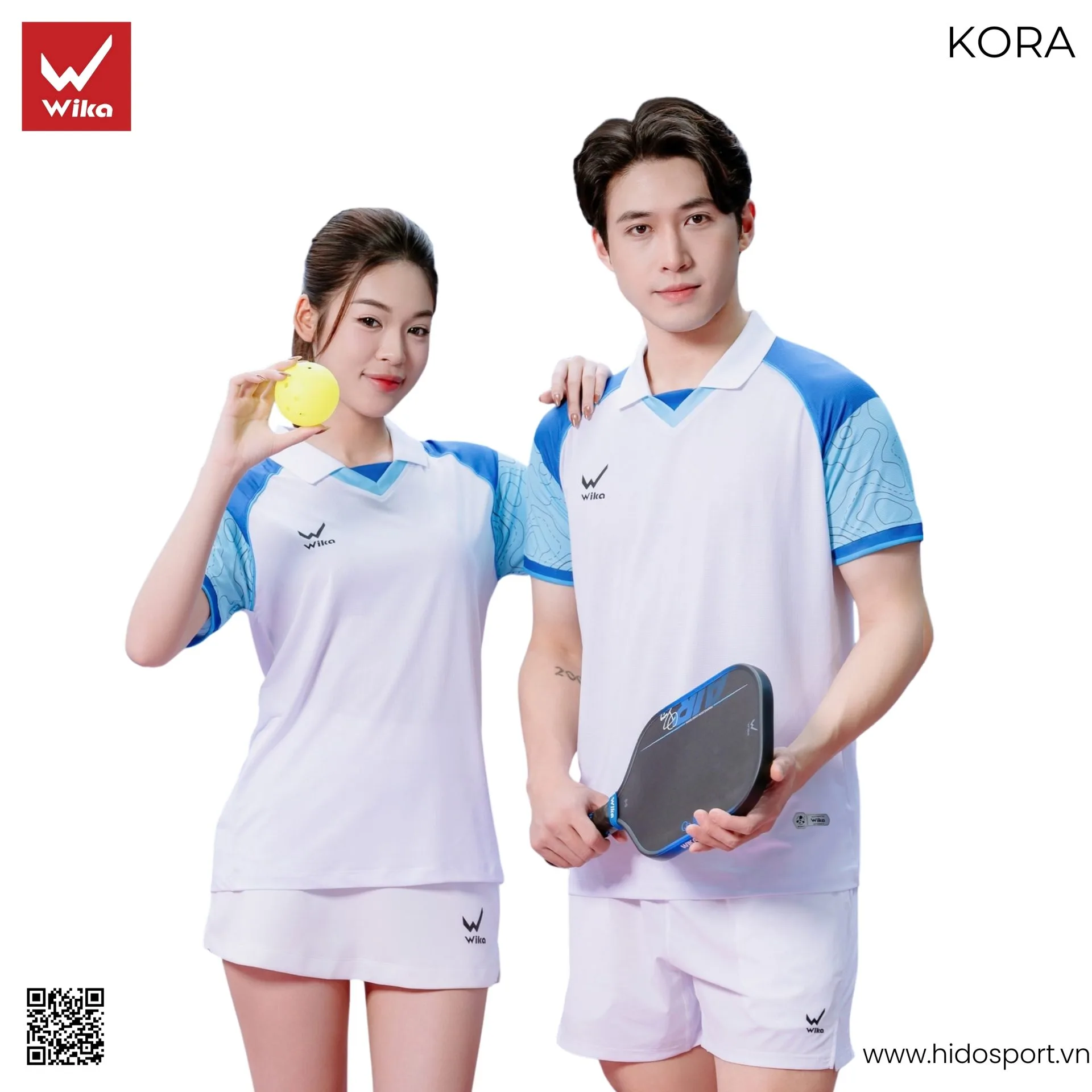 Áo Pickleball Nam Nữ Wika Kora Chính Hãng 2026 - BST 3 Màu - HIDO SPORT