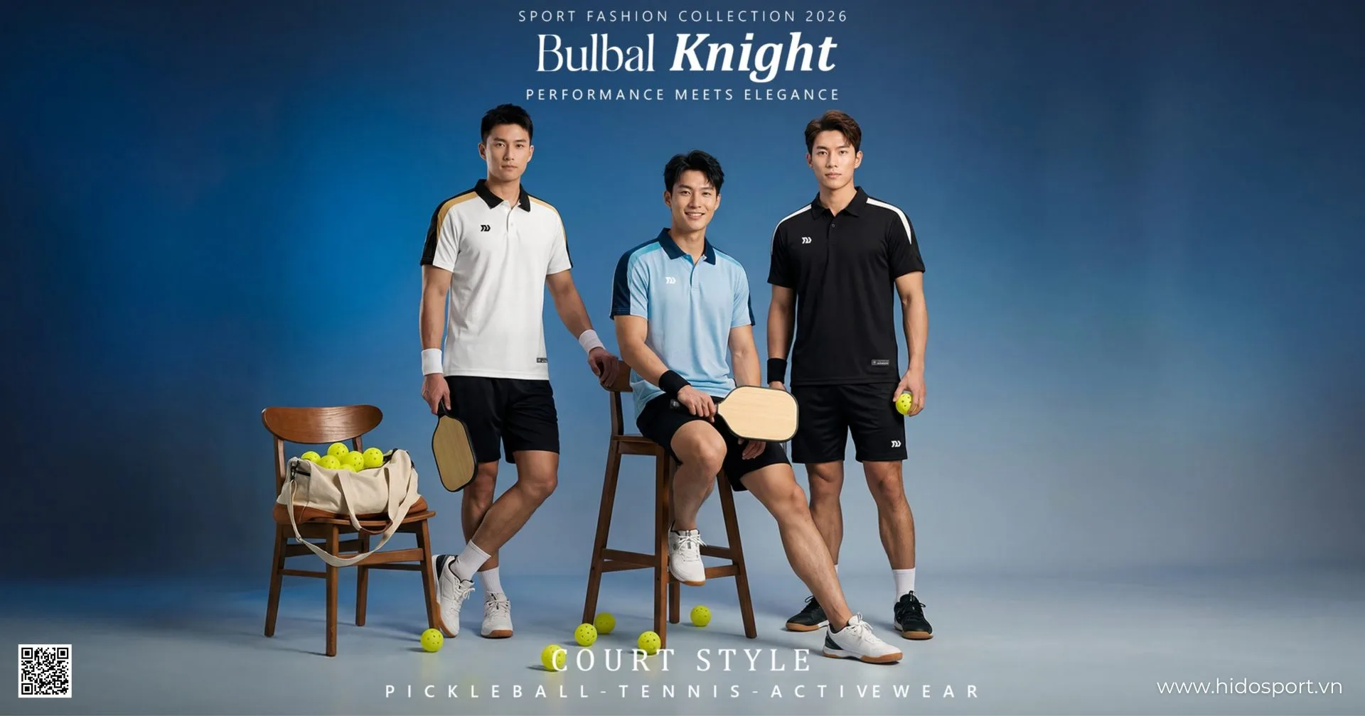 Áo Polo Pickleball Bulbal Knight Chính Hãng 2026 - BST 3 Màu - 1