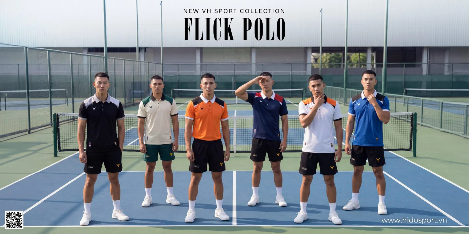Áo Polo Pickleball VH FLICK Chính Hãng 2026 - BST 6 Màu - 1