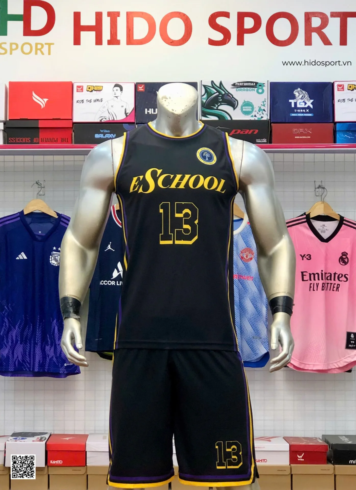 Đồng Phục Thể Thao Eschool A Boutique Village School 2026 Đặt May Theo Yêu Cầu - HIDO SPORT