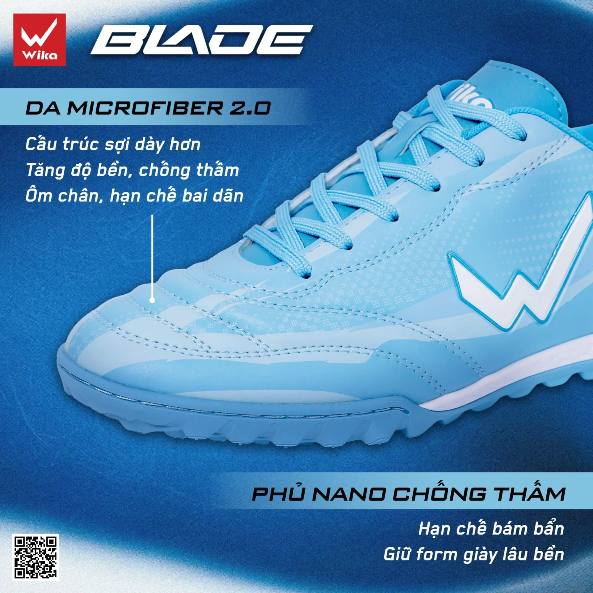 Giày Bóng Đá Wika Blade Chính Hãng 2026 | BST 4 Màu - 2