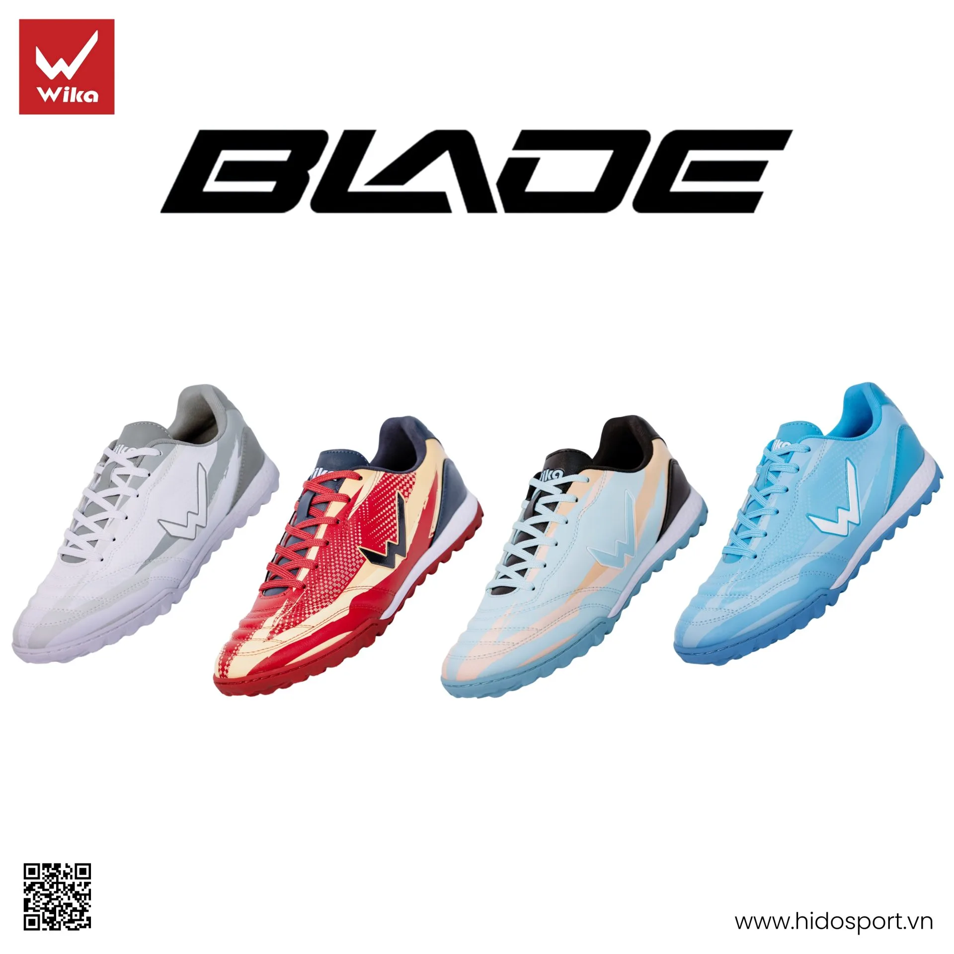 Giày Bóng Đá Wika Blade Chính Hãng 2026 | BST 4 Màu - HIDO SPORT