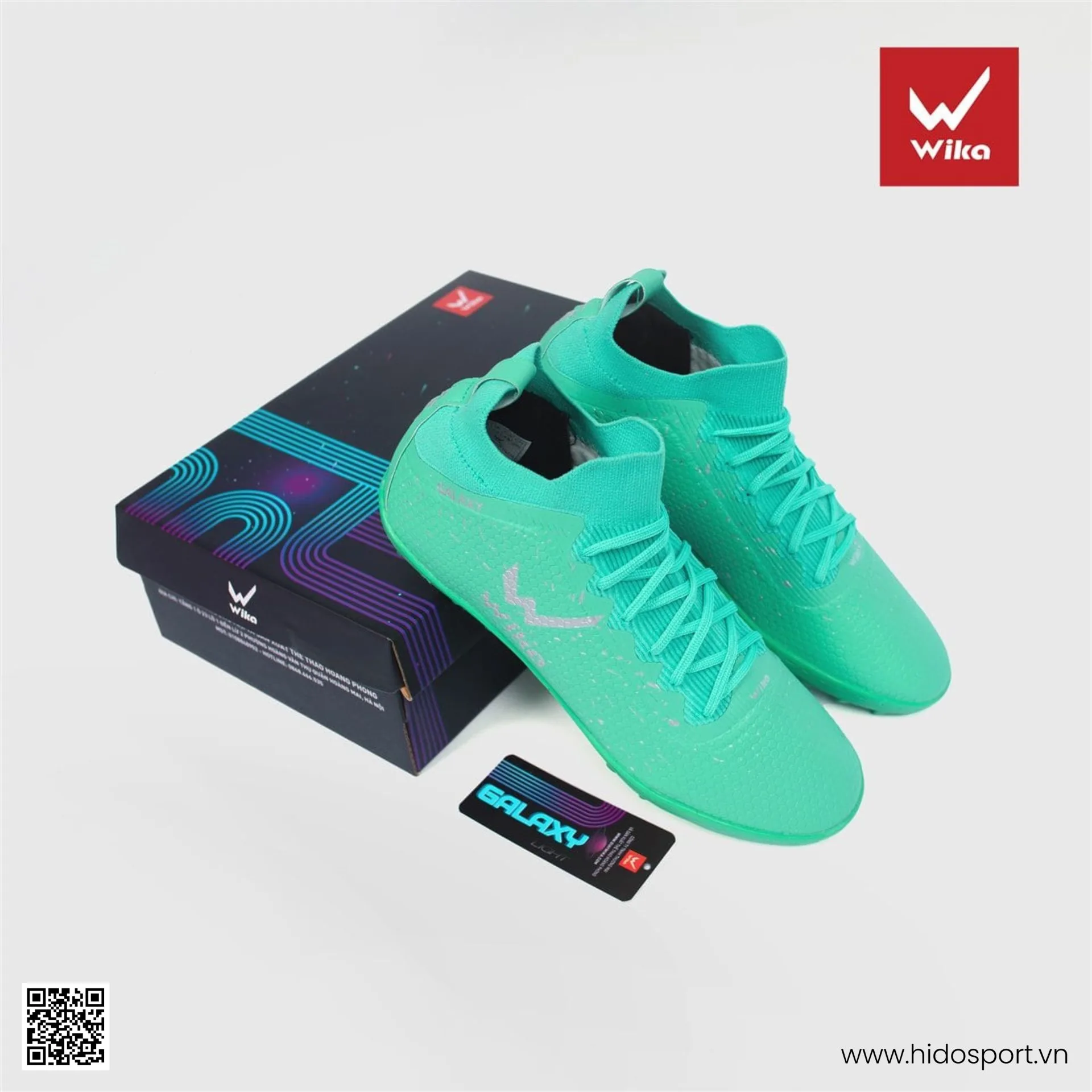 Giày bóng đá Wika Galaxy Light đế đinh TF sân cỏ nhân tạo - Xanh Lam