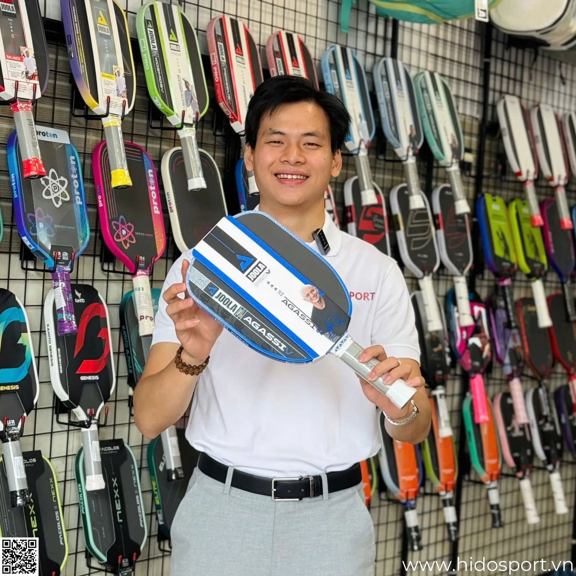 Joola Agassi Pro V Andre Agassi Royal Blue 16mm Hinh Anh Thuc Te 01