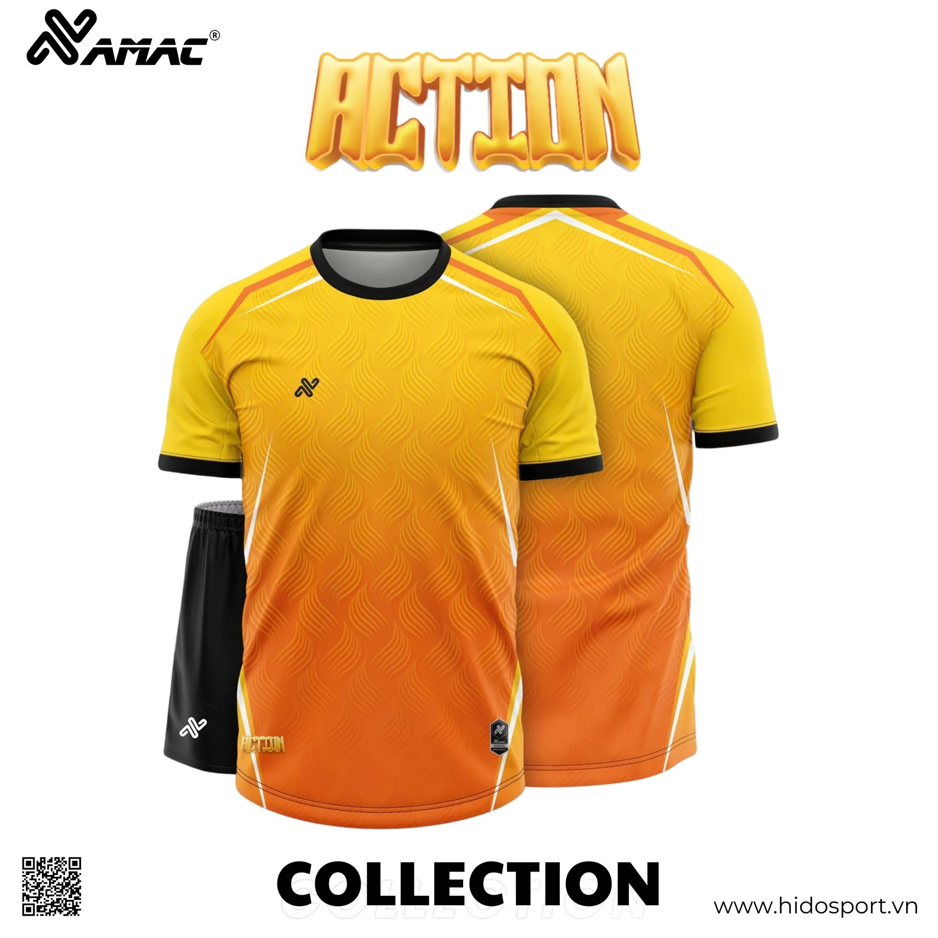Quần Áo Bóng Đá Thiết Kế Chính Hãng AMAC ACTION 2026 - BST 10 MÀU - HIDO SPORT